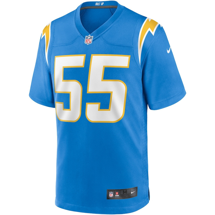 Junior Seau 55 Los Angeles Chargers Men Game Retired Jersey - Powder Blue - myjerseyhub