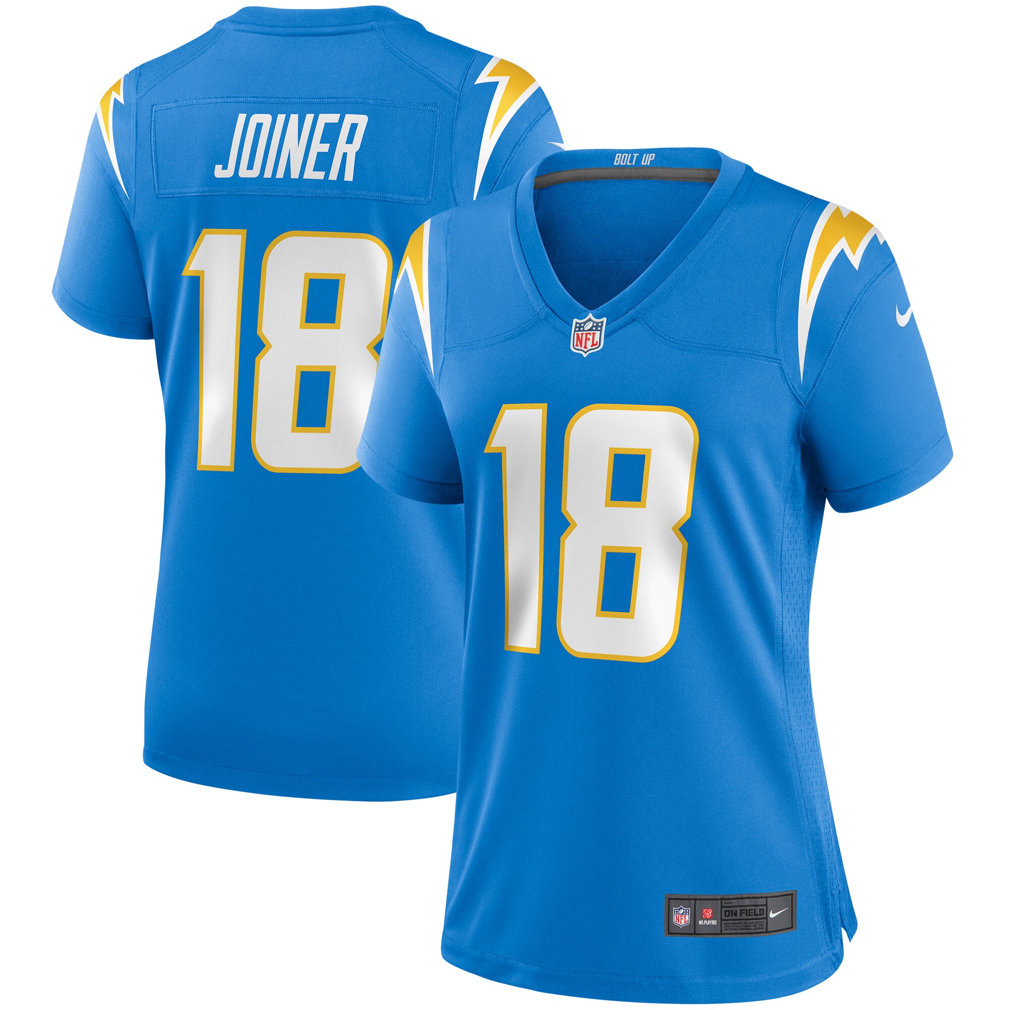 Charlie Joiner Los Angeles Chargers Women's Game Retired Player Jersey - Powder Blue - myjerseyhub