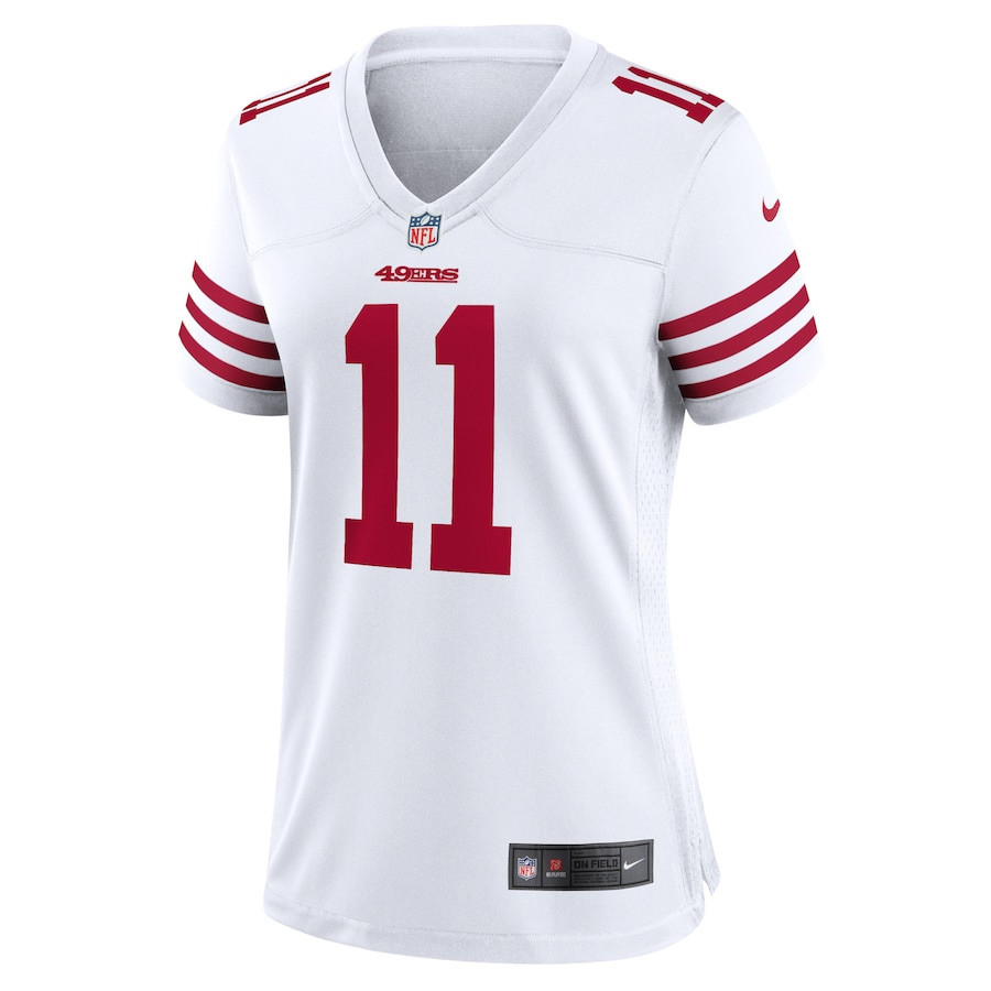 Brandon Aiyuk 11 San Francisco 49ers Women Retired Game Jersey - White - myjerseyhub