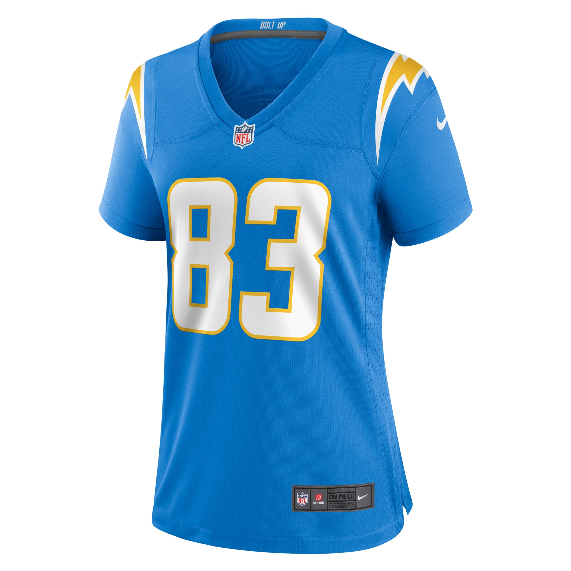 Nick Vannett Los Angeles Chargers Women's Team Game Jersey - Powder Blue - myjerseyhub