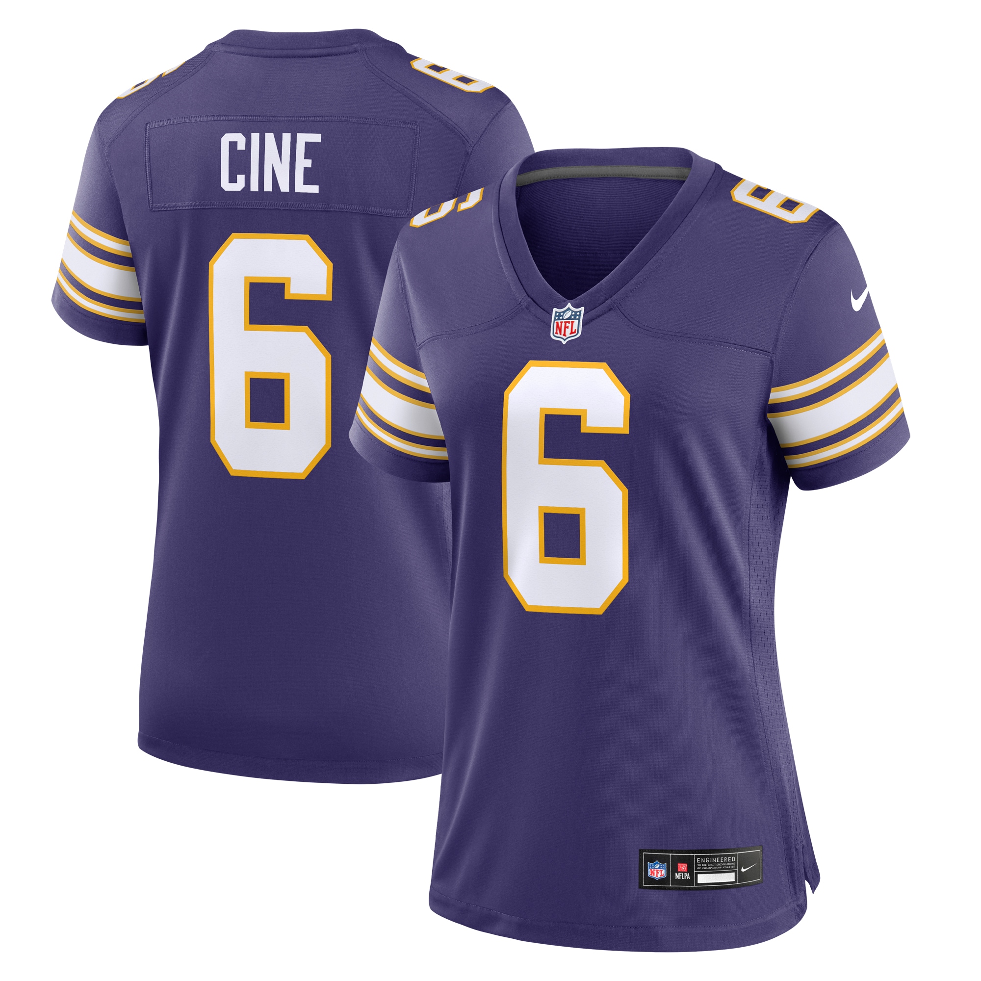 Lewis Cine Minnesota Vikings Women's Classic Player Game Jersey - Purple - myjerseyhub
