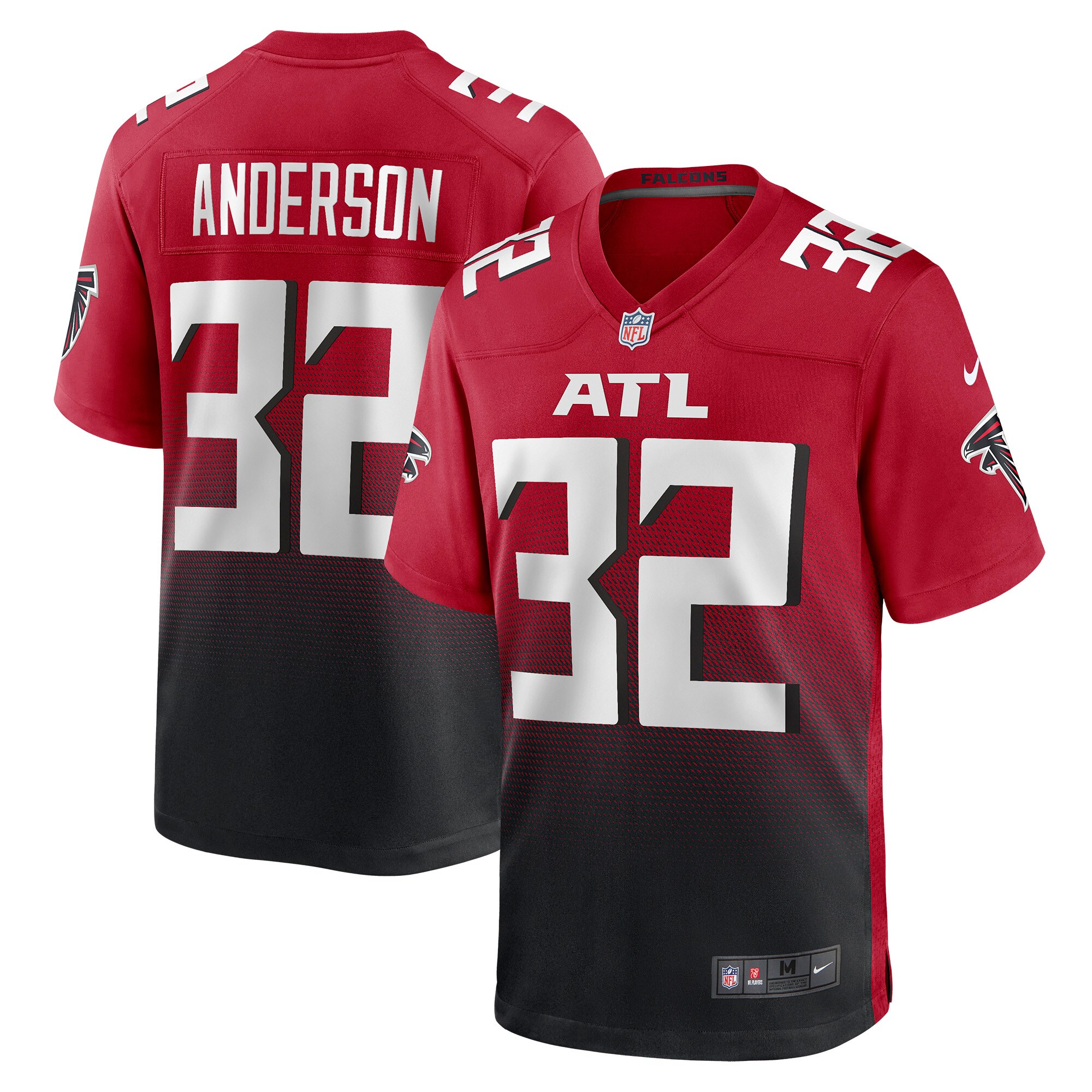 Jamal Anderson Atlanta Falcons Retired Player Alternate Game Jersey - Red - myjerseyhub