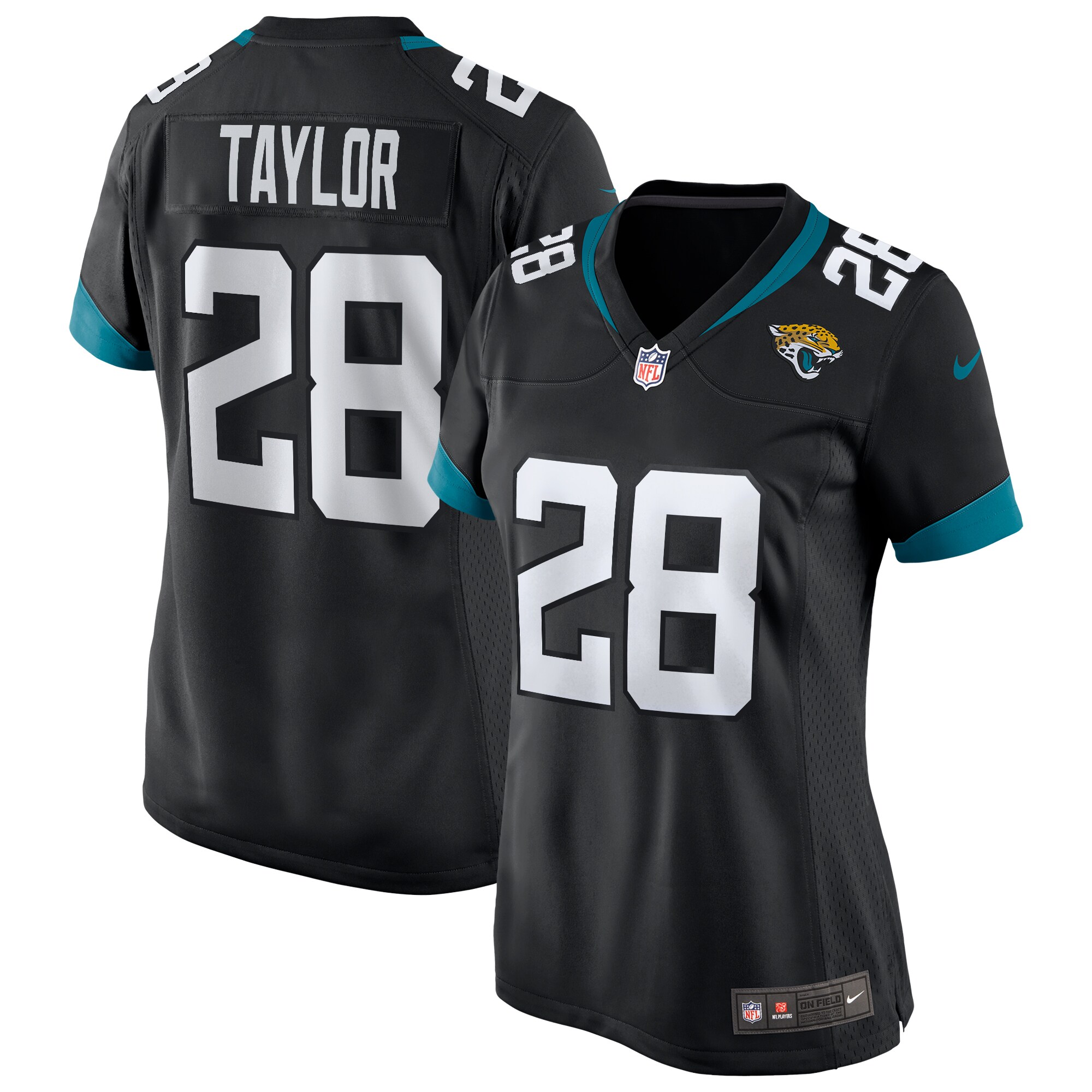 Fred Taylor Jacksonville Jaguars Women's Game Retired Player Jersey - Black - myjerseyhub