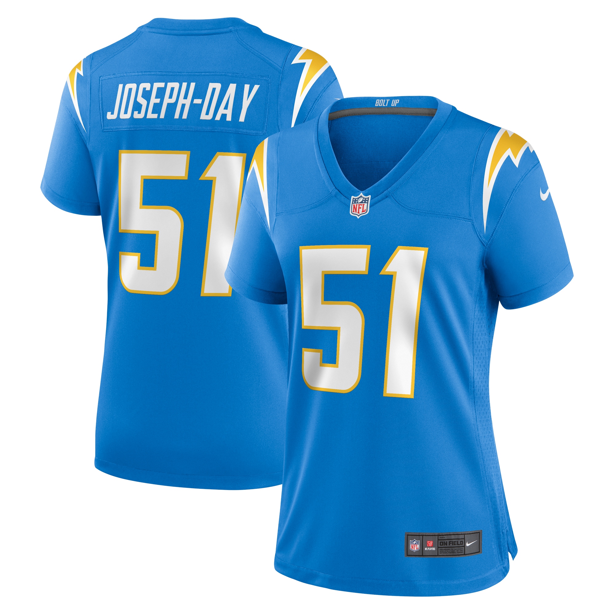 Sebastian Joseph-Day Los Angeles Chargers Women's Game Player Jersey - Powder Blue - myjerseyhub