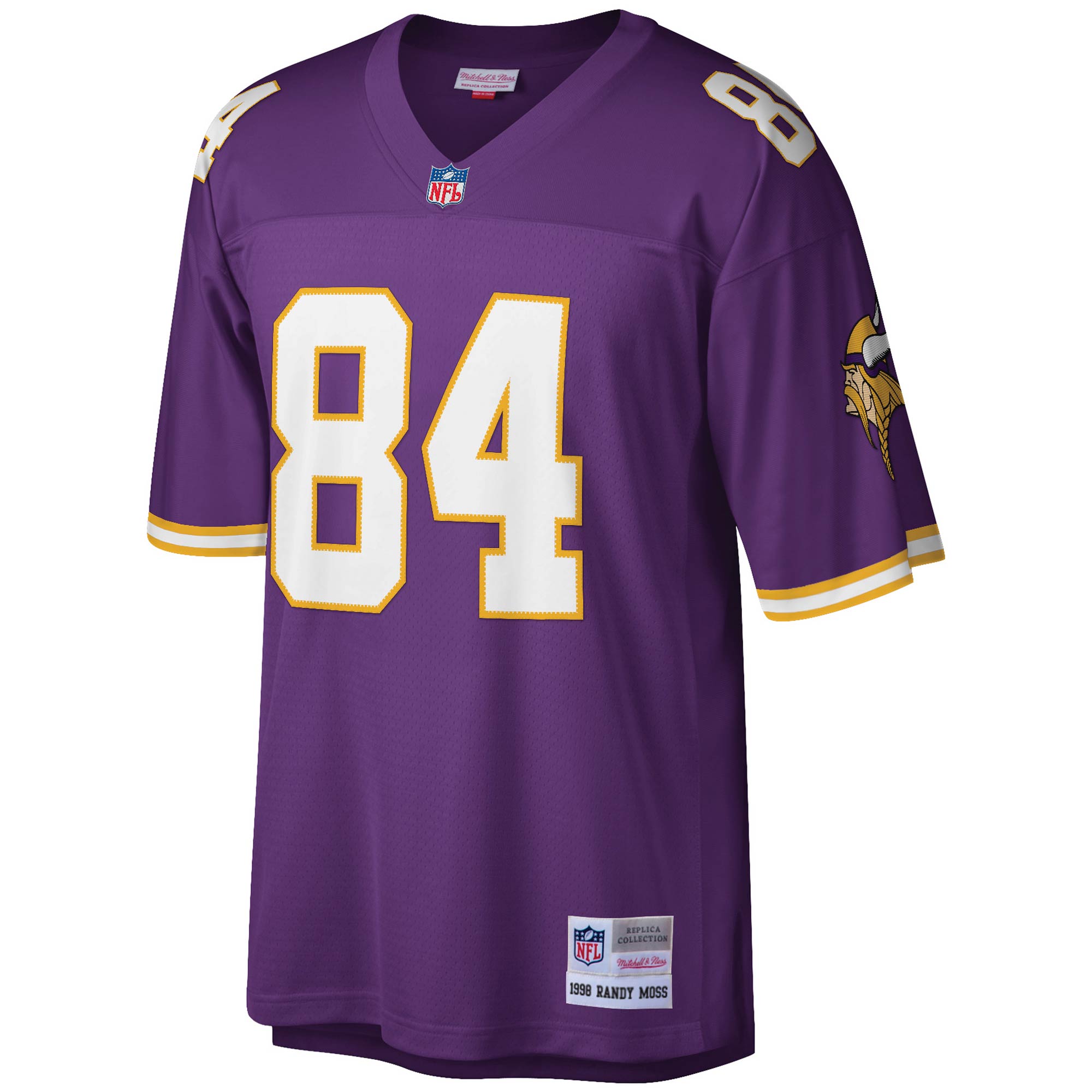 Randy Moss Minnesota Vikings Mitchell & Ness Legacy Replica Jersey - Purple - myjerseyhub
