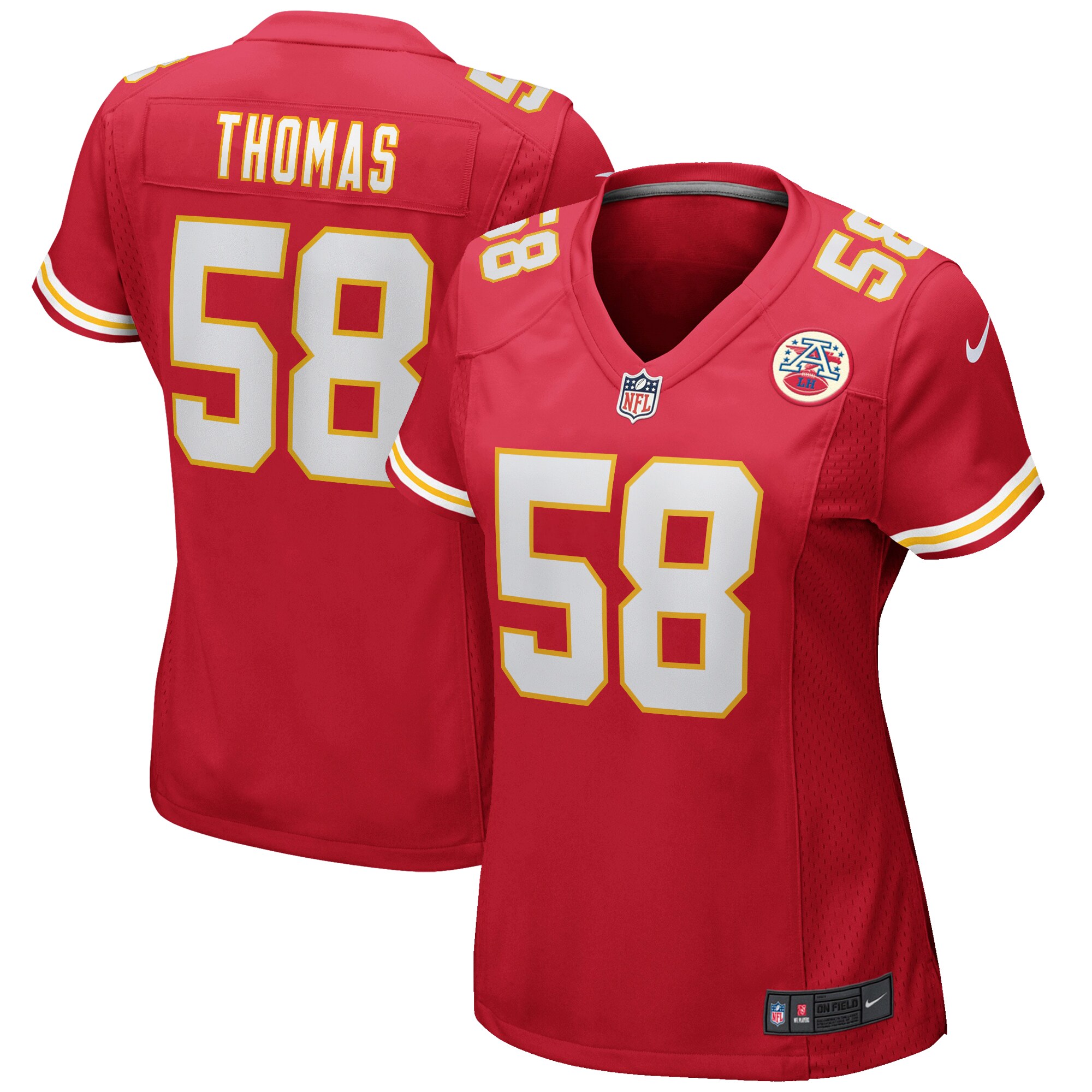 Derrick Thomas Kansas City Chiefs Women's Game Retired Player Jersey - Red - myjerseyhub