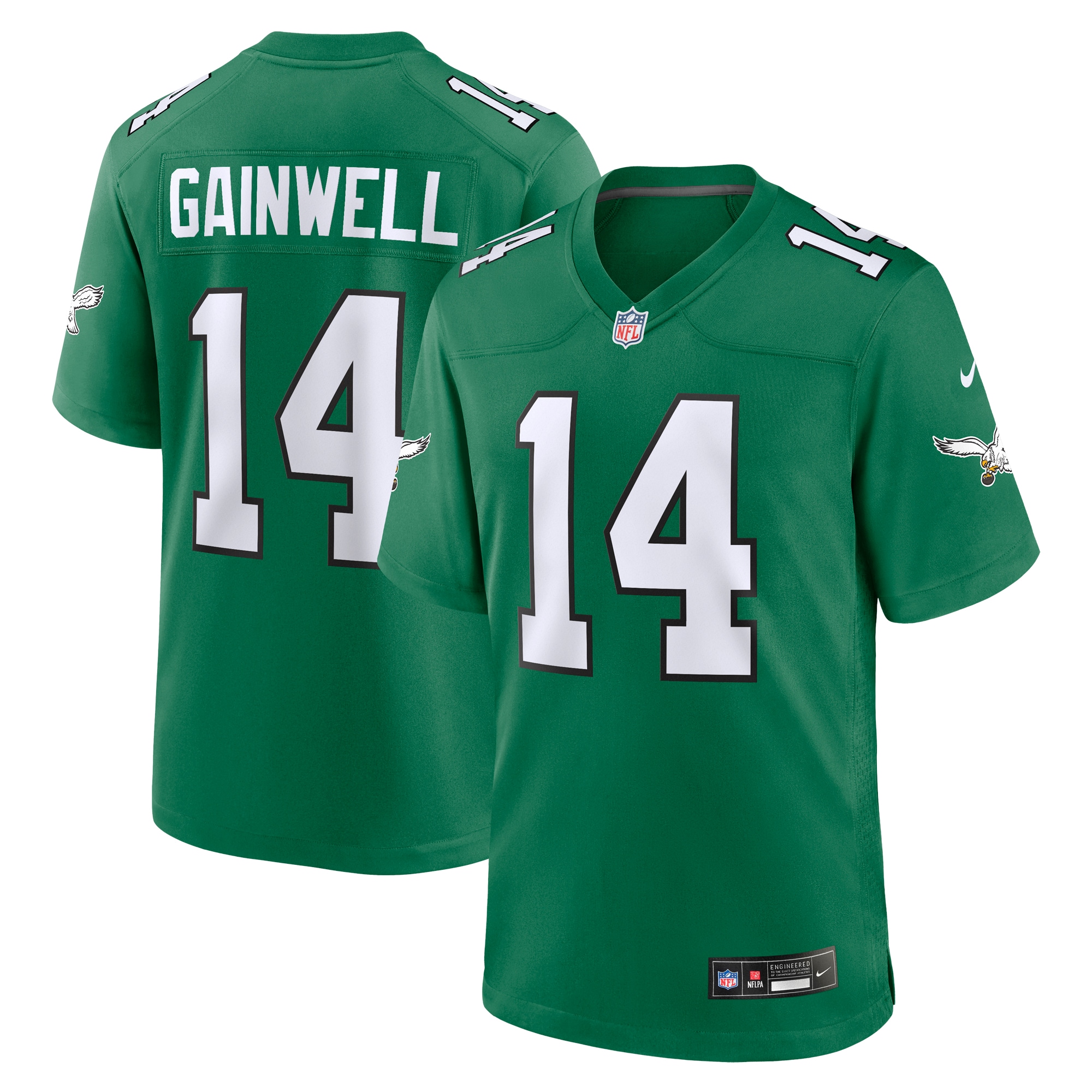Kenneth Gainwell Philadelphia Eagles Alternate Game Jersey - Kelly Green - myjerseyhub
