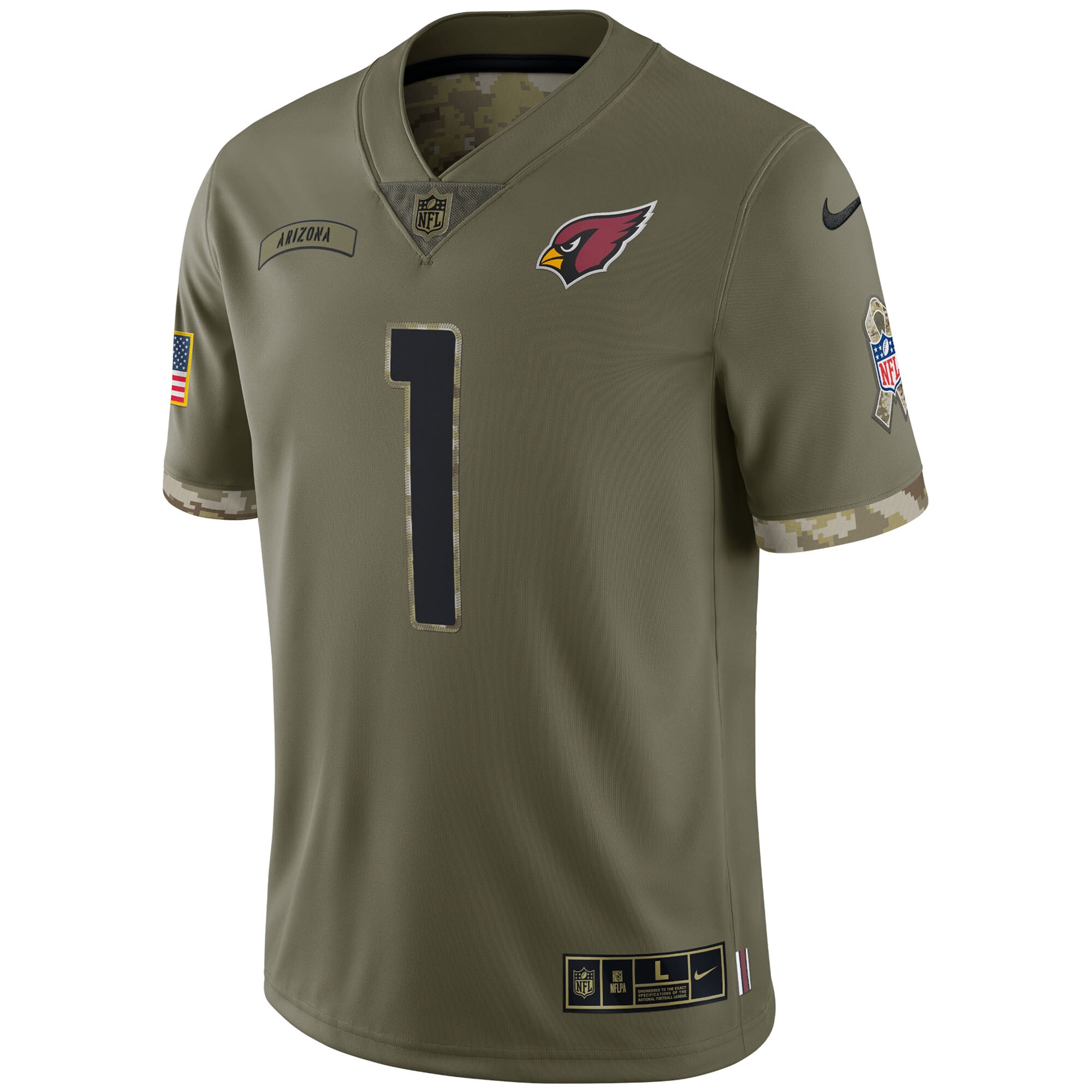 Kyler Murray Arizona Cardinals 2022 Salute To Service Limited Jersey - Olive - myjerseyhub