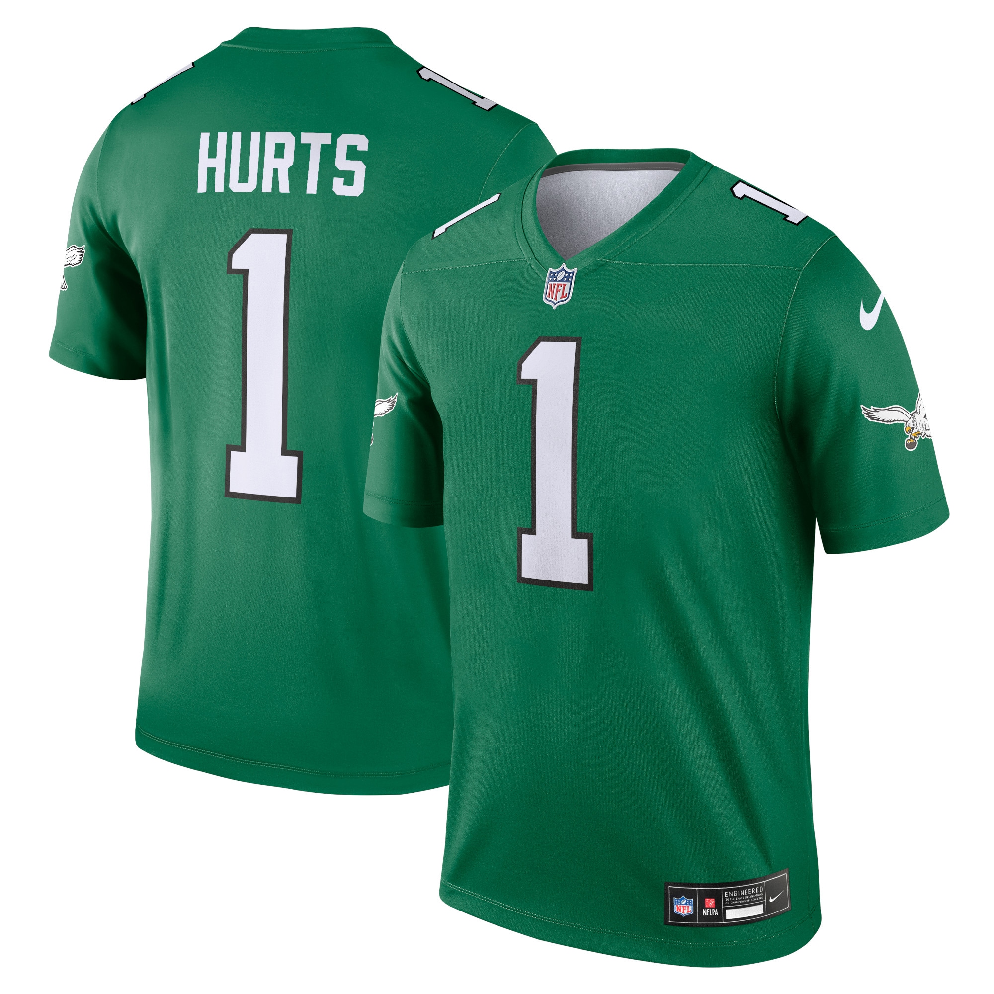 Jalen Hurts Philadelphia Eagles Alternate Legend Player Jersey - Kelly Green - myjerseyhub