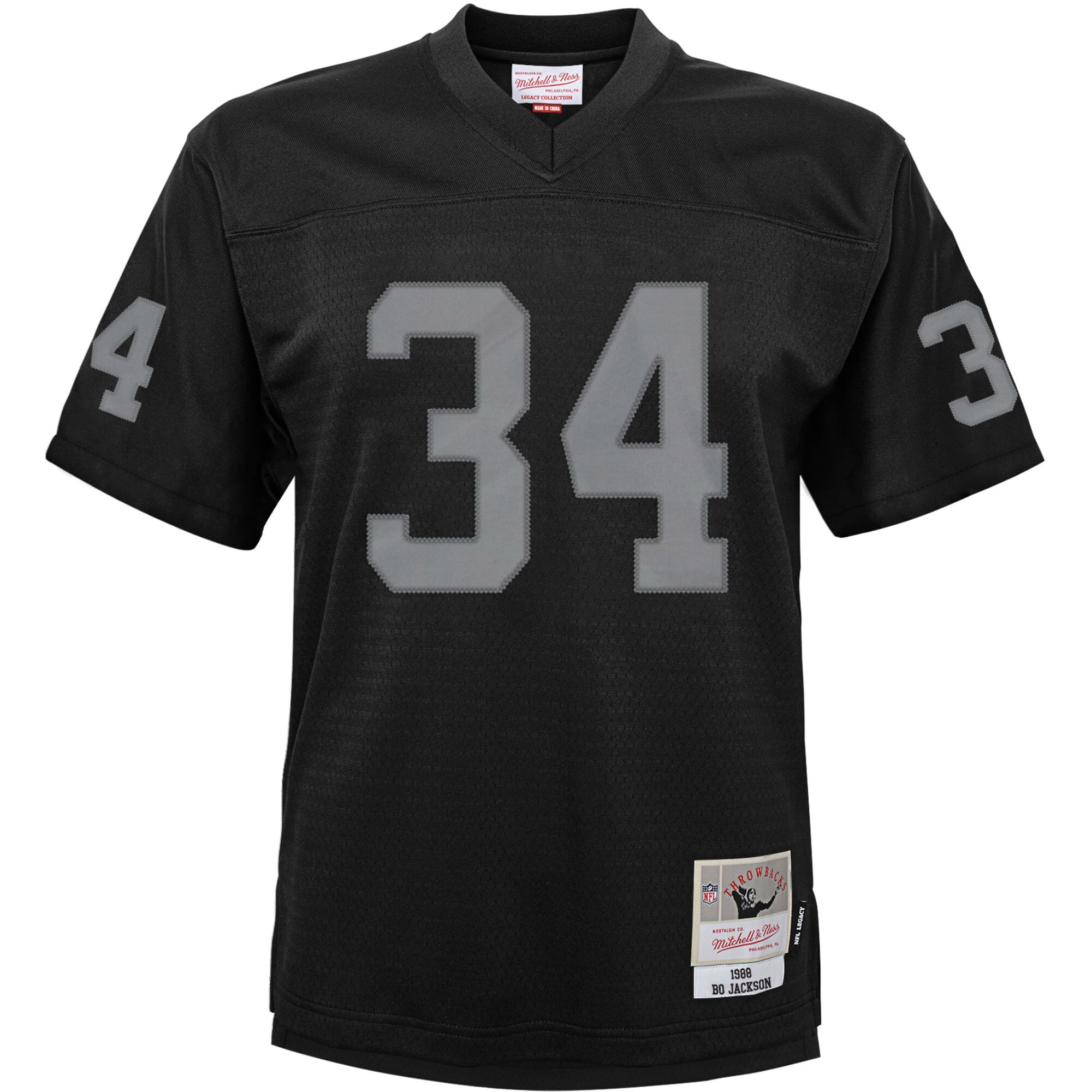 Bo Jackson Las Vegas Raiders Mitchell & Ness Toddler 1988 Retired Legacy Jersey - Black - myjerseyhub
