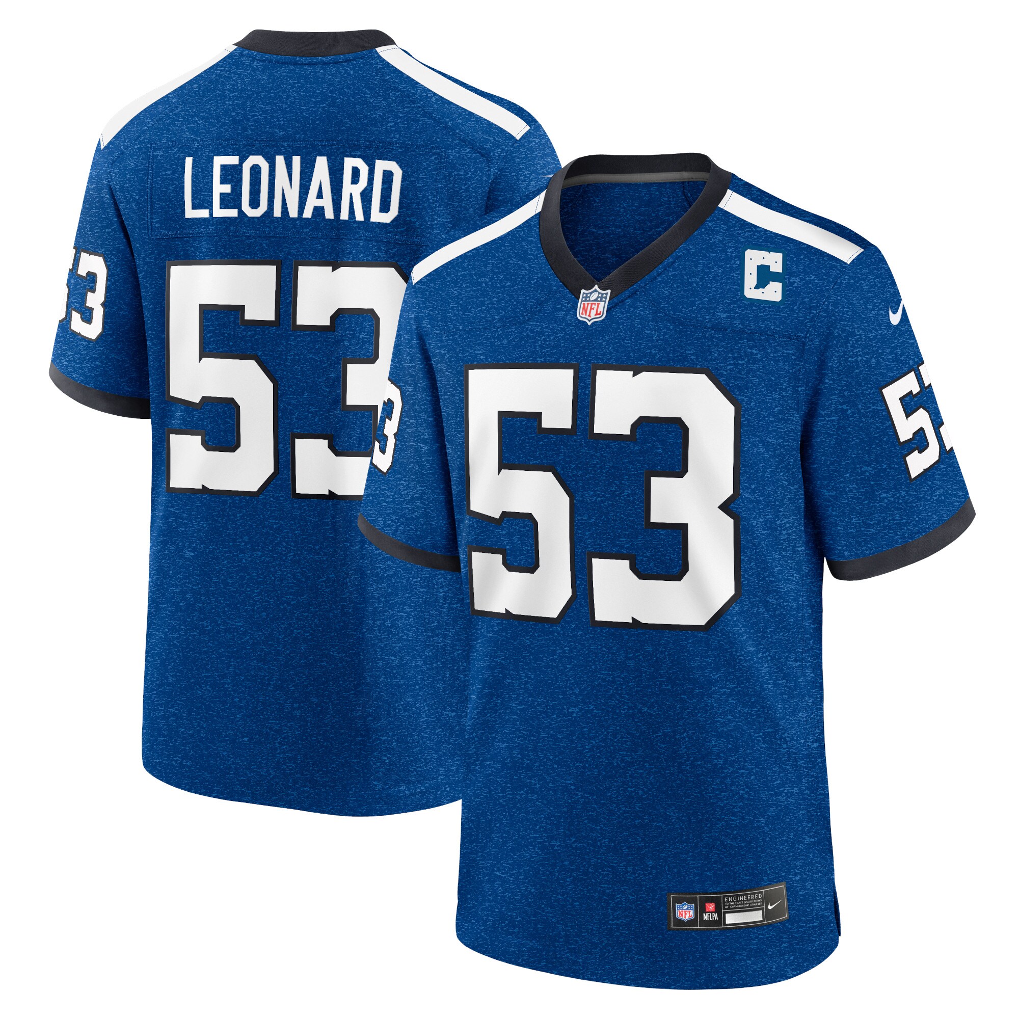 Shaquille Leonard Indianapolis Colts Indiana Nights Alternate Game Jersey - Royal - myjerseyhub