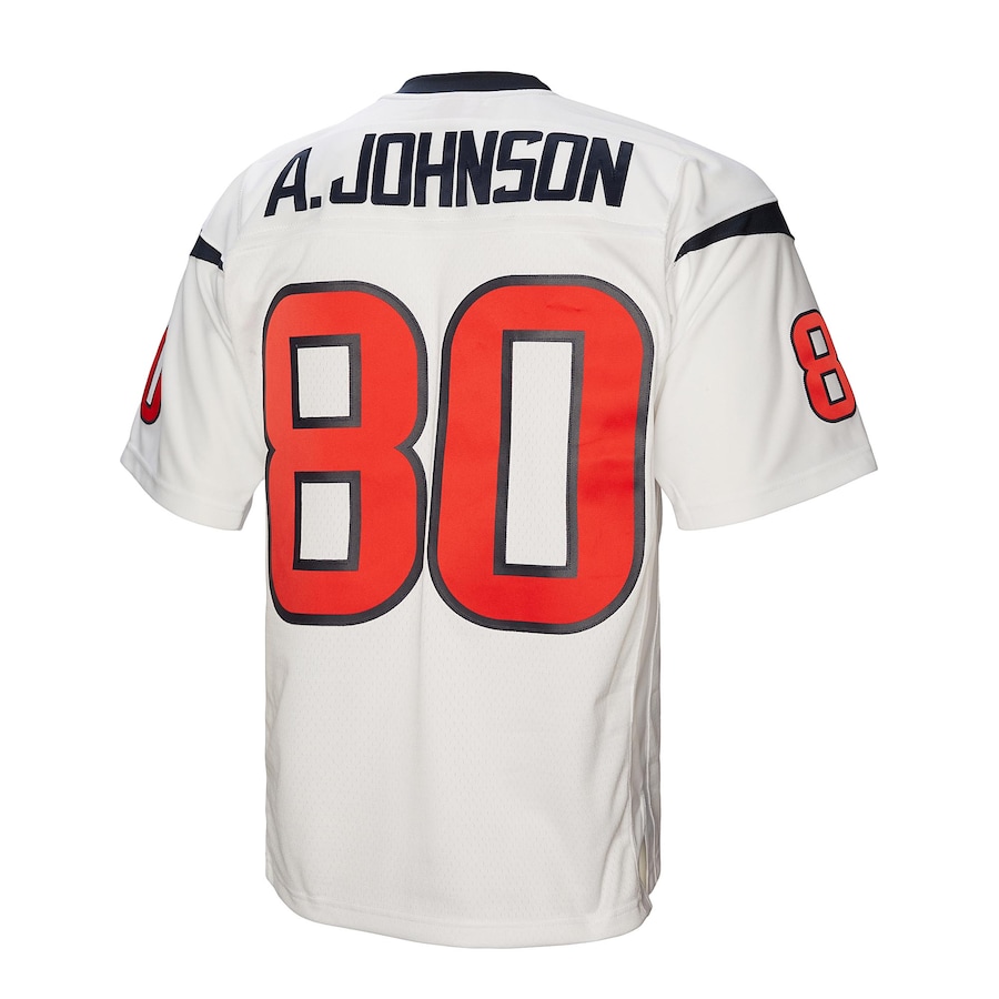 Men's Houston Texans Andre Johnson Mitchell & Ness White Legacy Replica Jersey - myjerseyhub