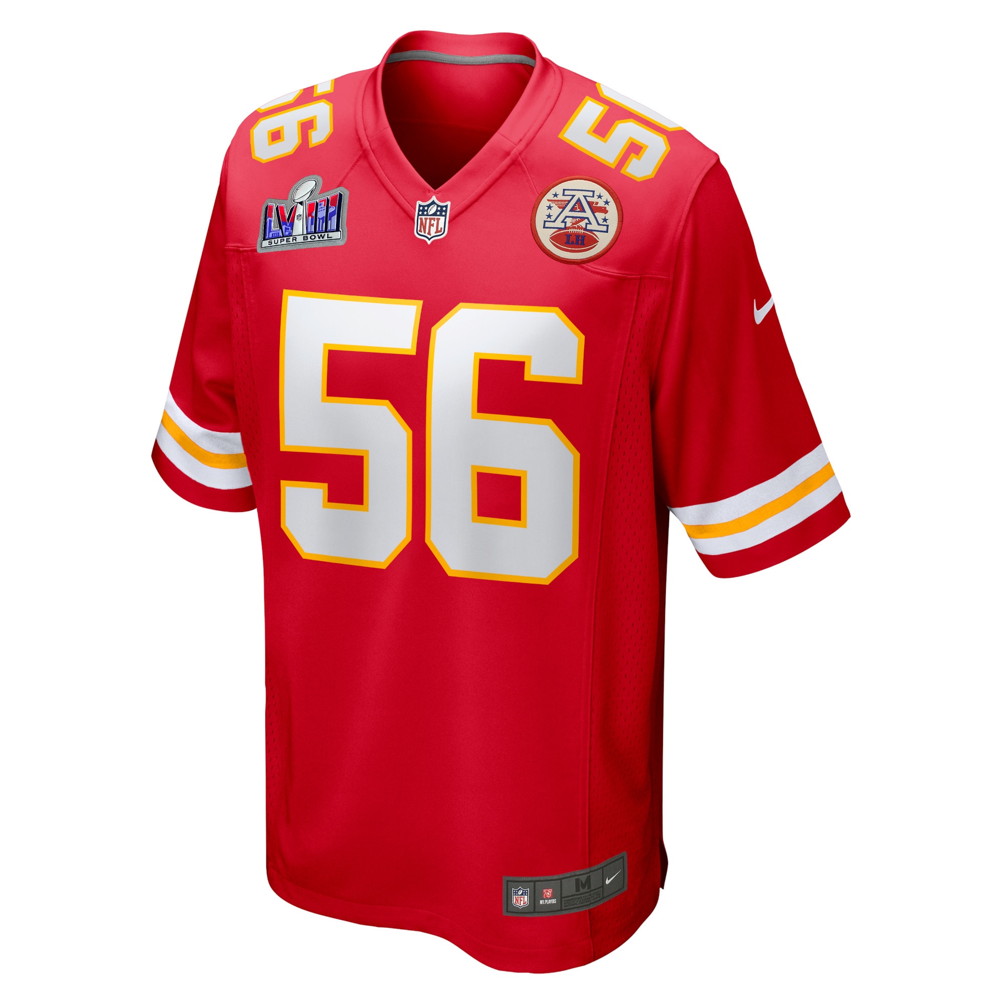 George Karlaftis Kansas City Chiefs Super Bowl LVIII Game Jersey - Red - myjerseyhub