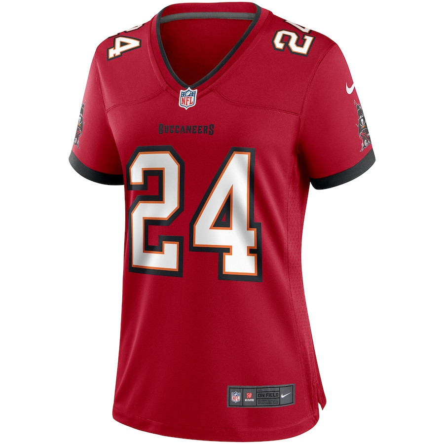 Cadillac Williams 24 Tampa Bay Buccaneers Women Game Retired Jersey - Red - myjerseyhub