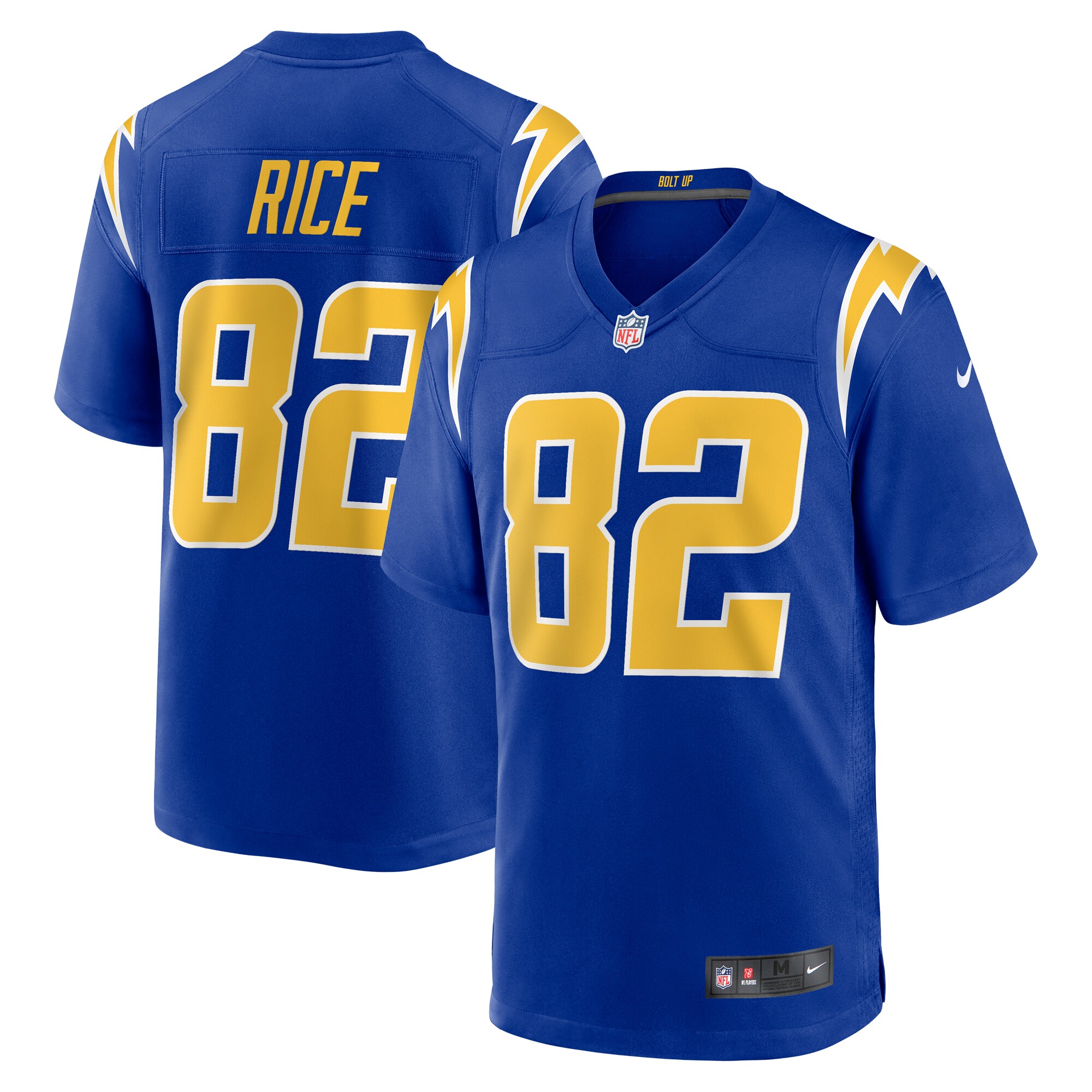 Brenden Rice Los Angeles Chargers 2024 NFL Draft 2nd Alternate Game Player Jersey - Royal - myjerseyhub