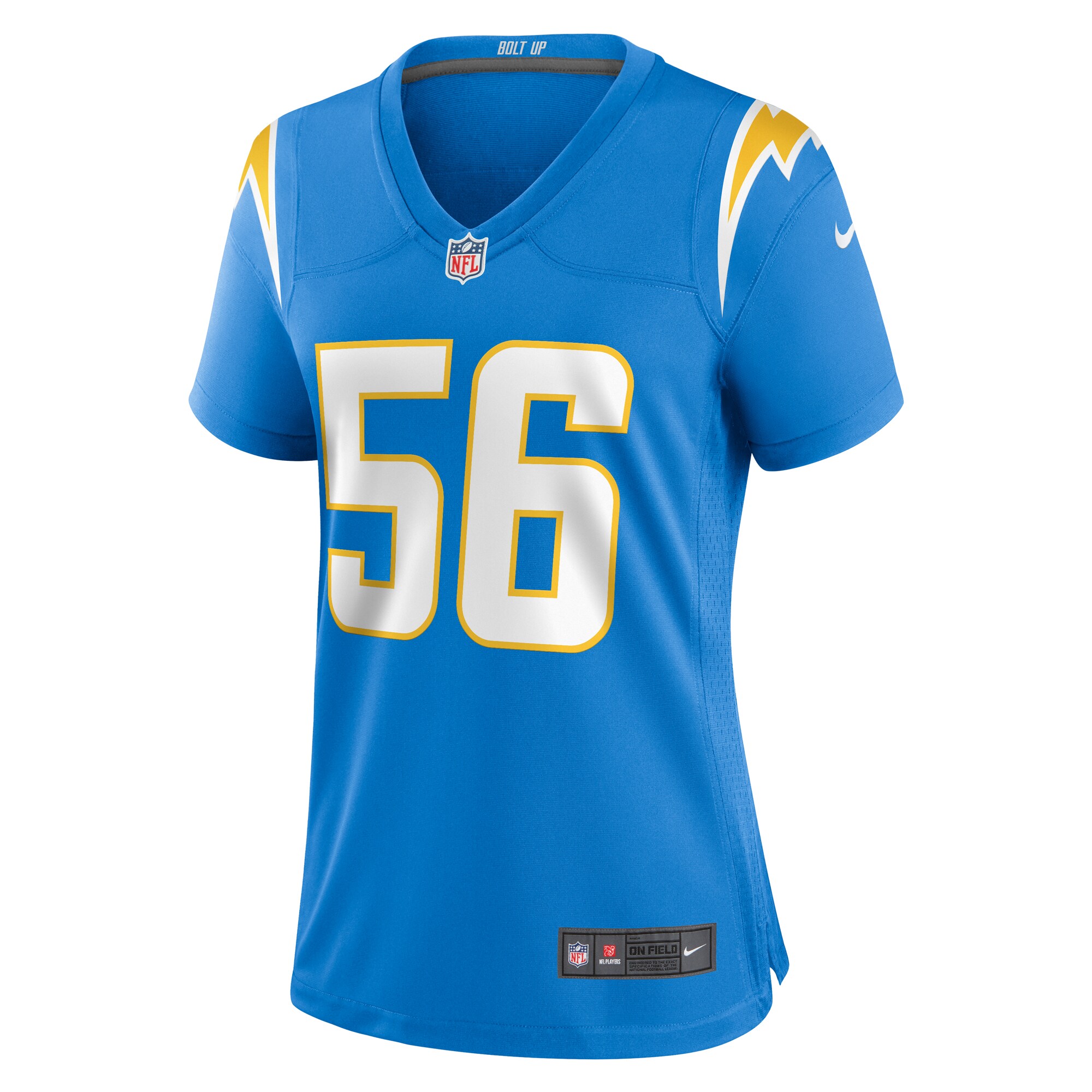 Morgan Fox Los Angeles Chargers Women's Player Game Jersey - Powder Blue - myjerseyhub
