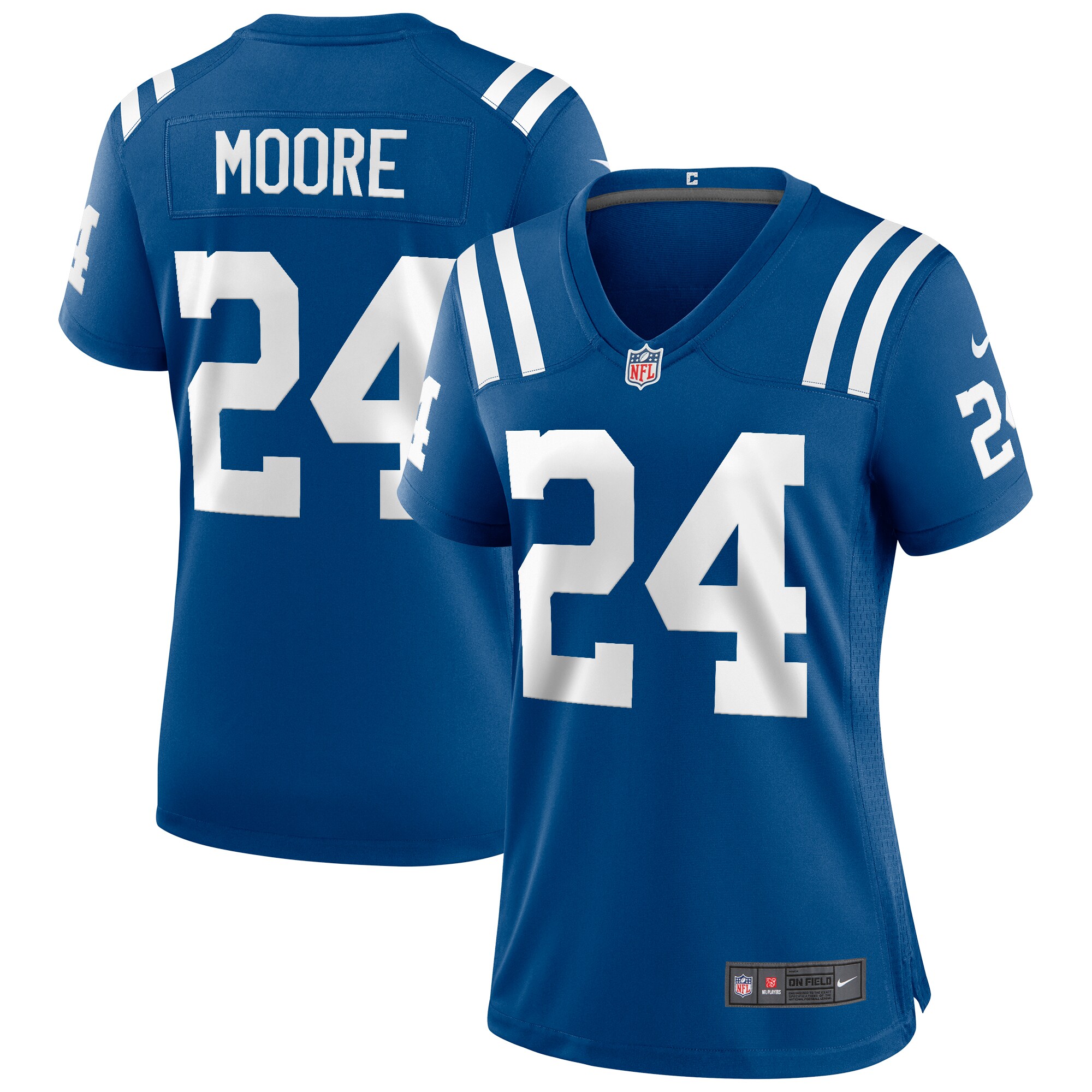 Lenny Moore Indianapolis Colts Women's Game Retired Player Jersey - Royal - myjerseyhub