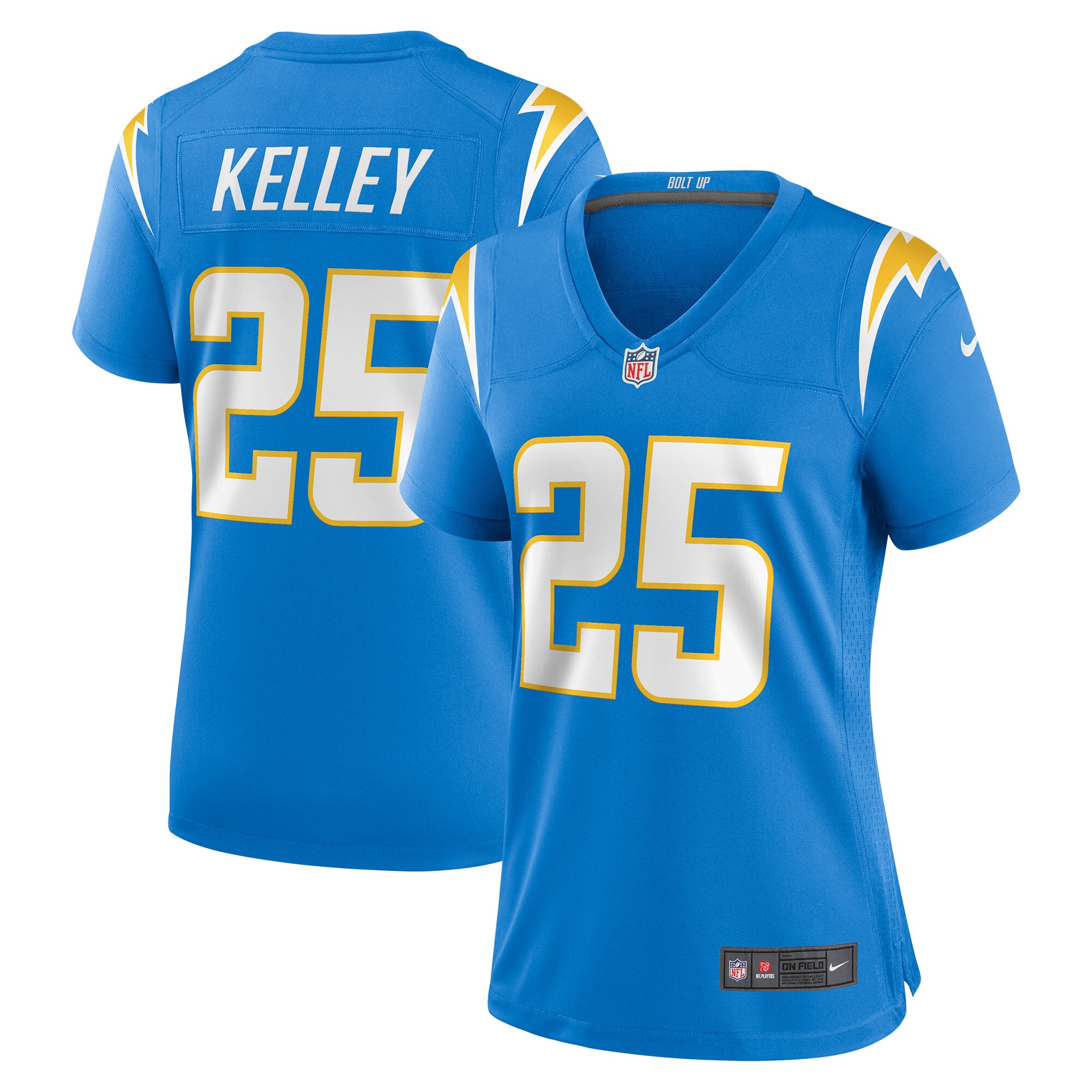 Joshua Kelley Los Angeles Chargers Women's Player Game Jersey - Powder Blue - myjerseyhub