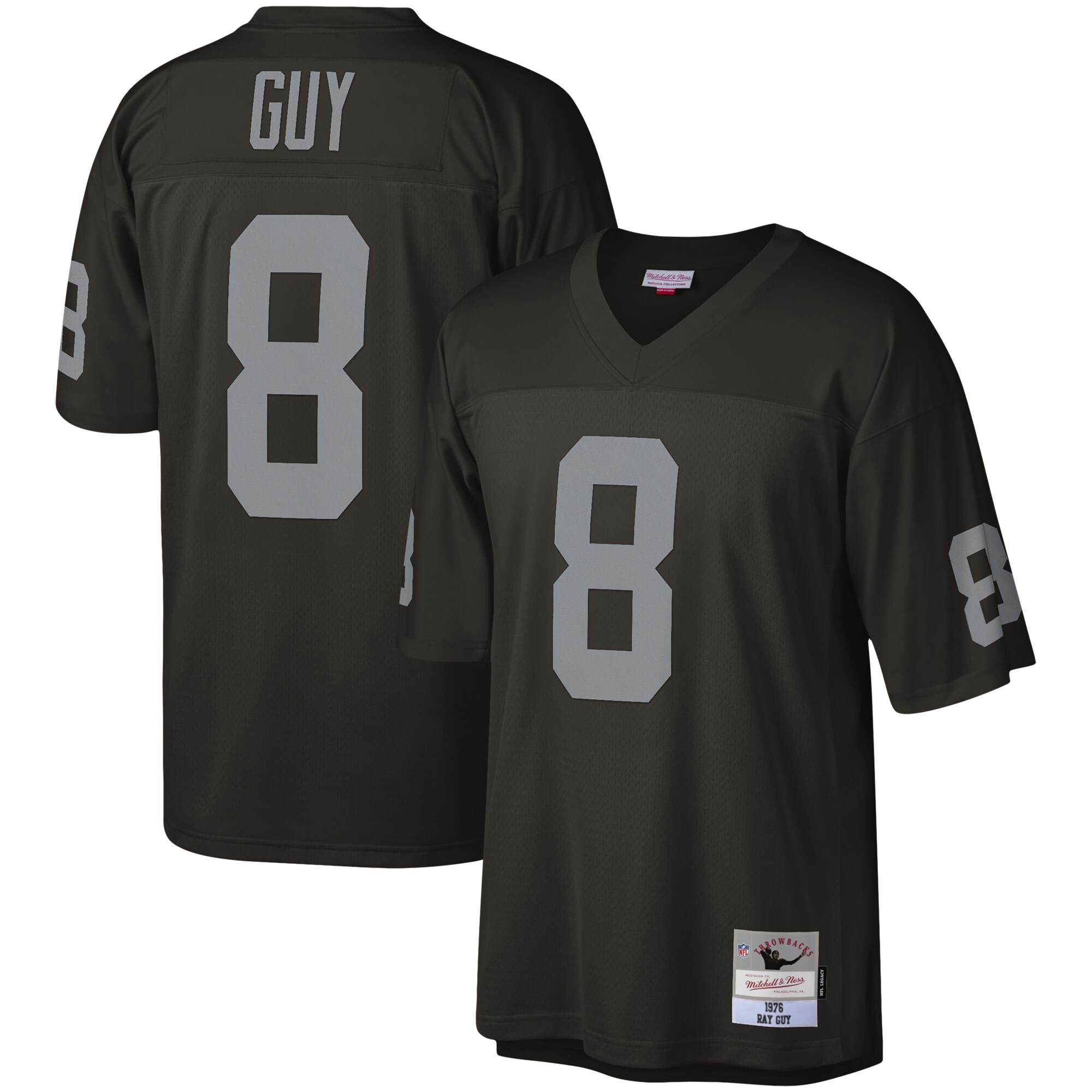 Ray Guy Las Vegas Raiders Mitchell & Ness Legacy Replica Jersey - Black - myjerseyhub