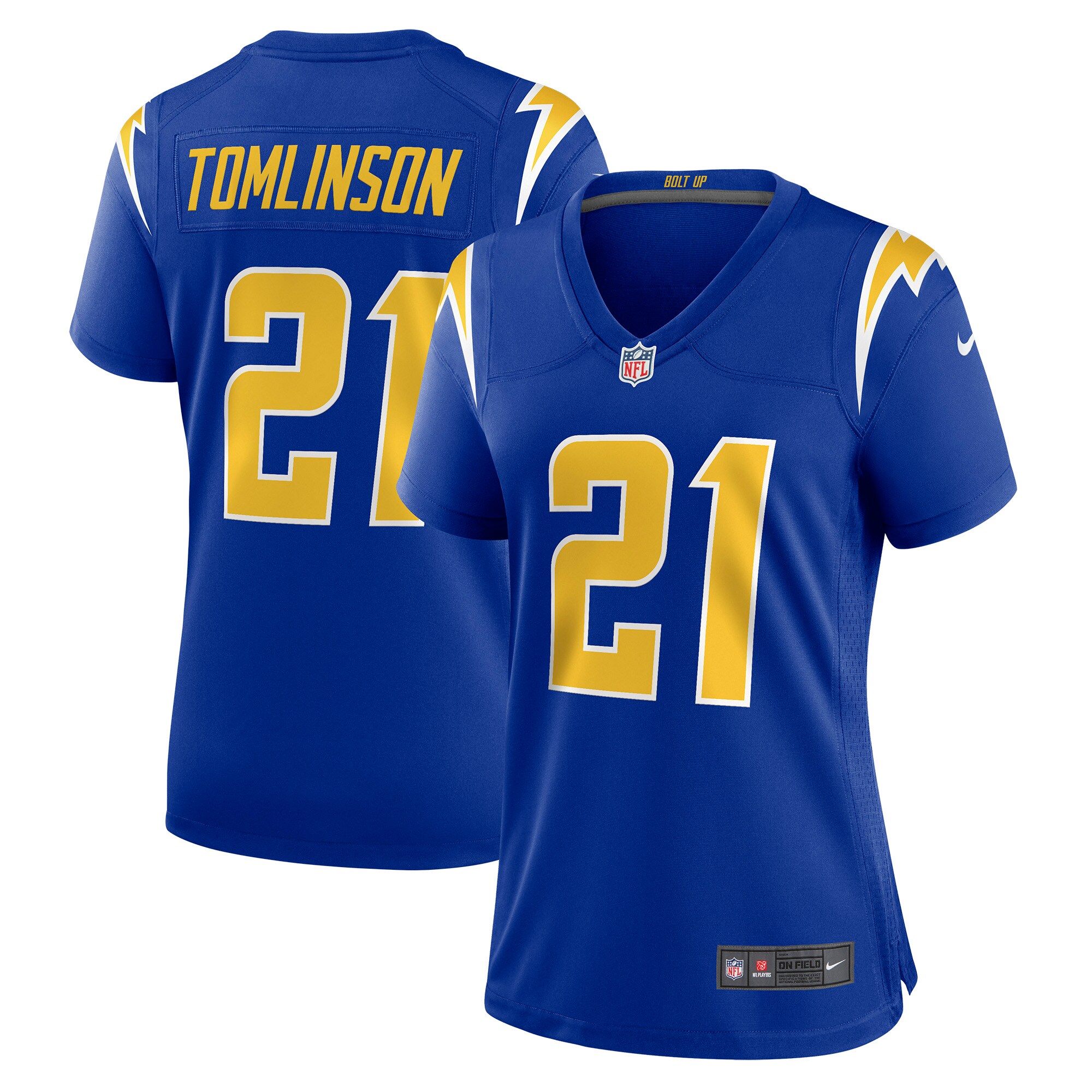LaDainian Tomlinson Los Angeles Chargers Women's Retired Game Jersey - Royal - myjerseyhub