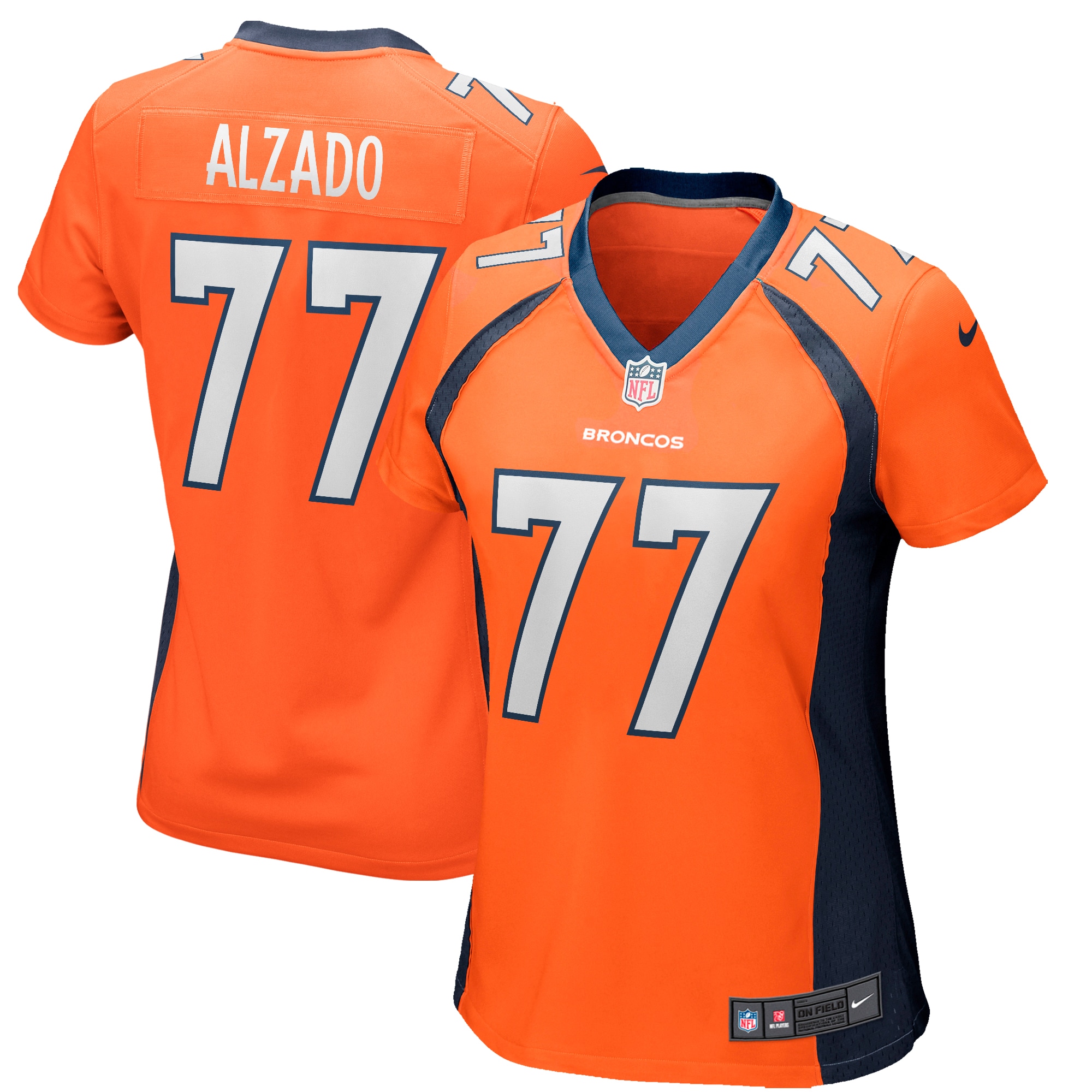 Lyle Alzado Denver Broncos Women's Game Retired Player Jersey - Orange - myjerseyhub