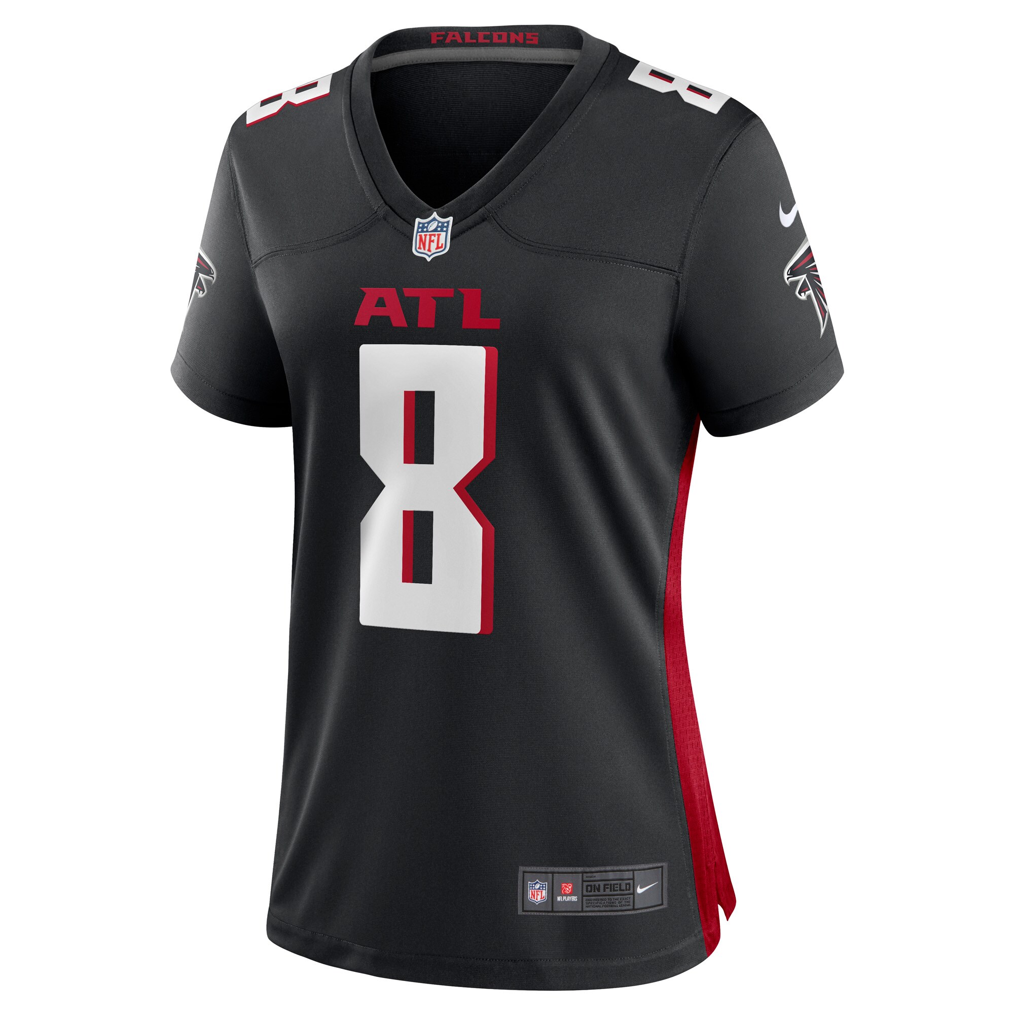 Kyle Pitts Atlanta Falcons Women's 2021 NFL Draft First Round Pick Player Game Jersey - Black - myjerseyhub