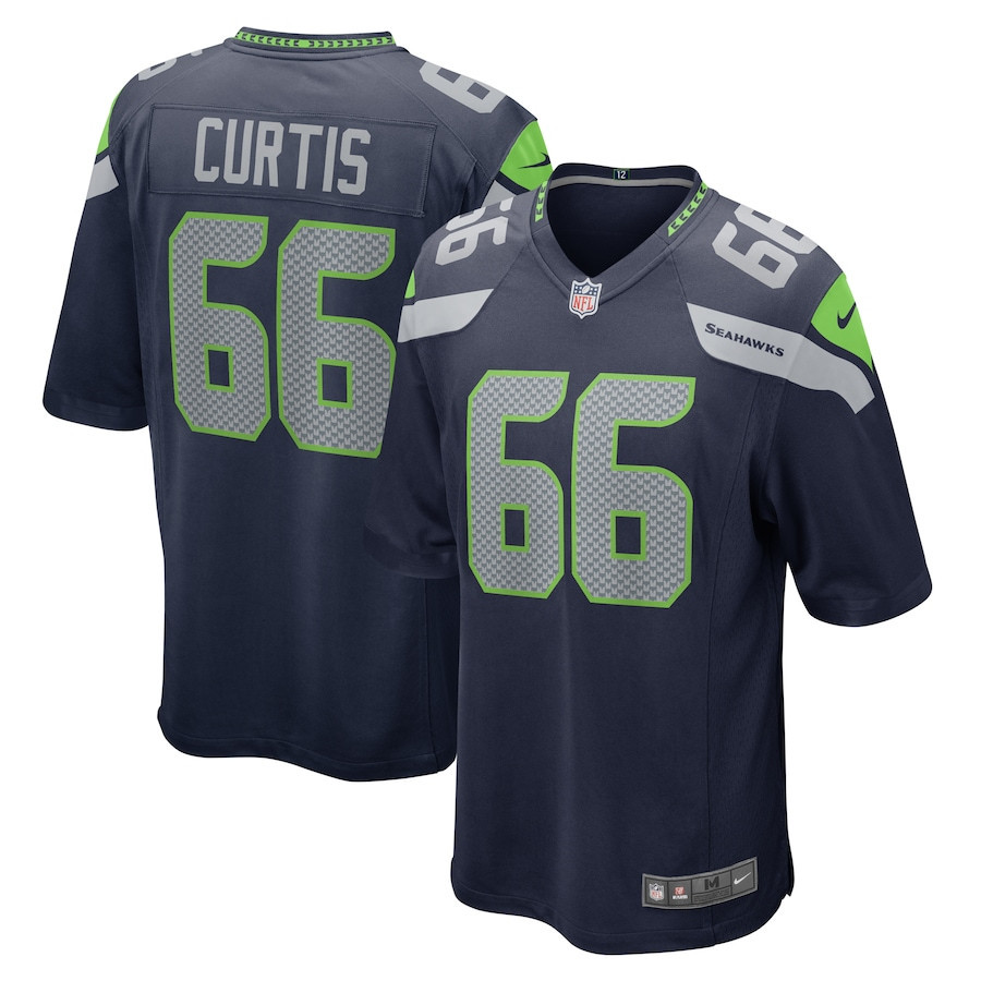 McClendon Curtis 66 Seattle Seahawks Men Team Game Jersey - College Navy - myjerseyhub