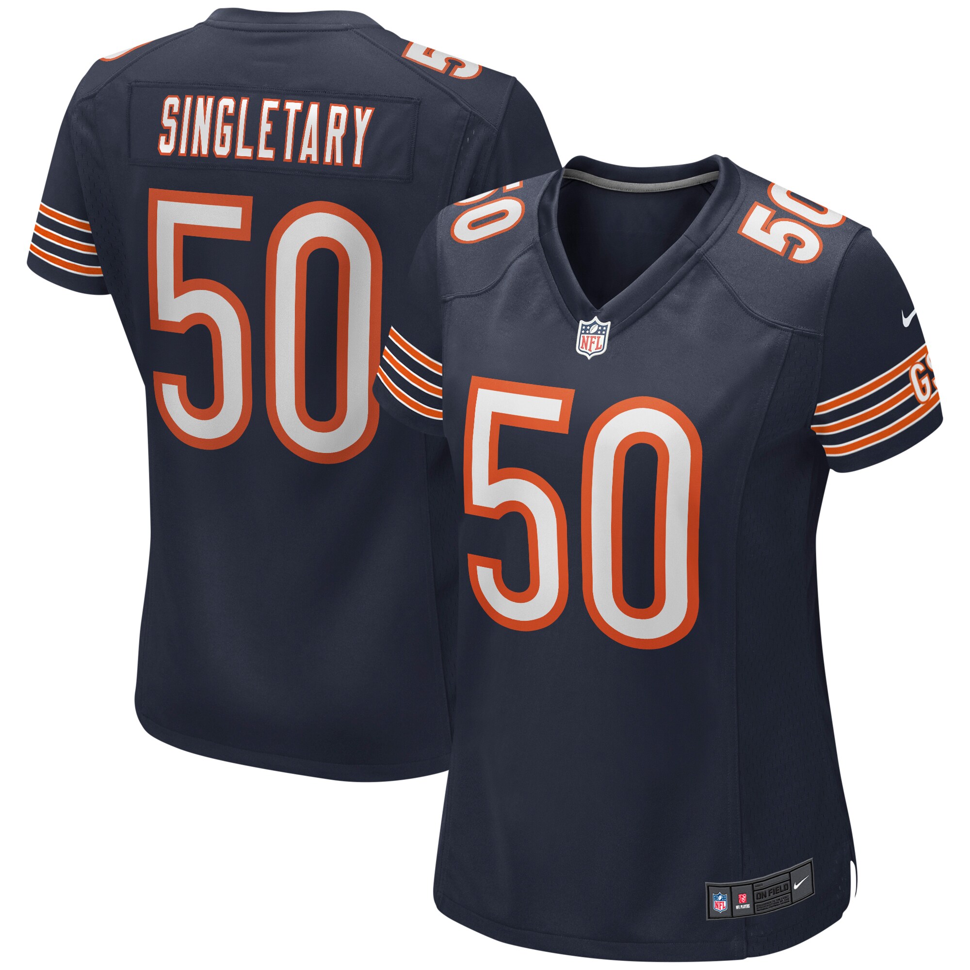 Mike Singletary Chicago Bears Women's Game Retired Player Jersey - Navy - myjerseyhub