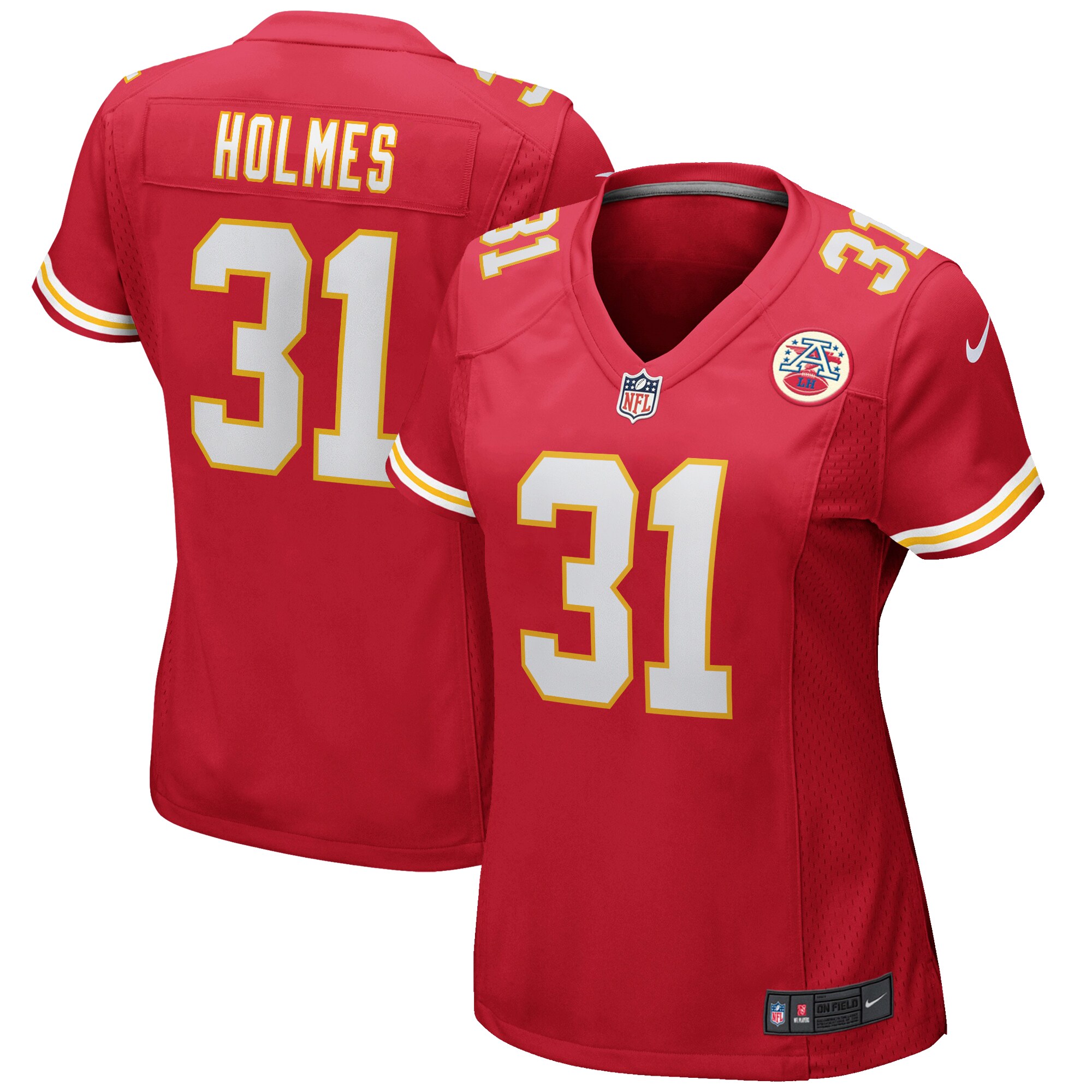 Priest Holmes Kansas City Chiefs Women's Game Retired Player Jersey - Red - myjerseyhub