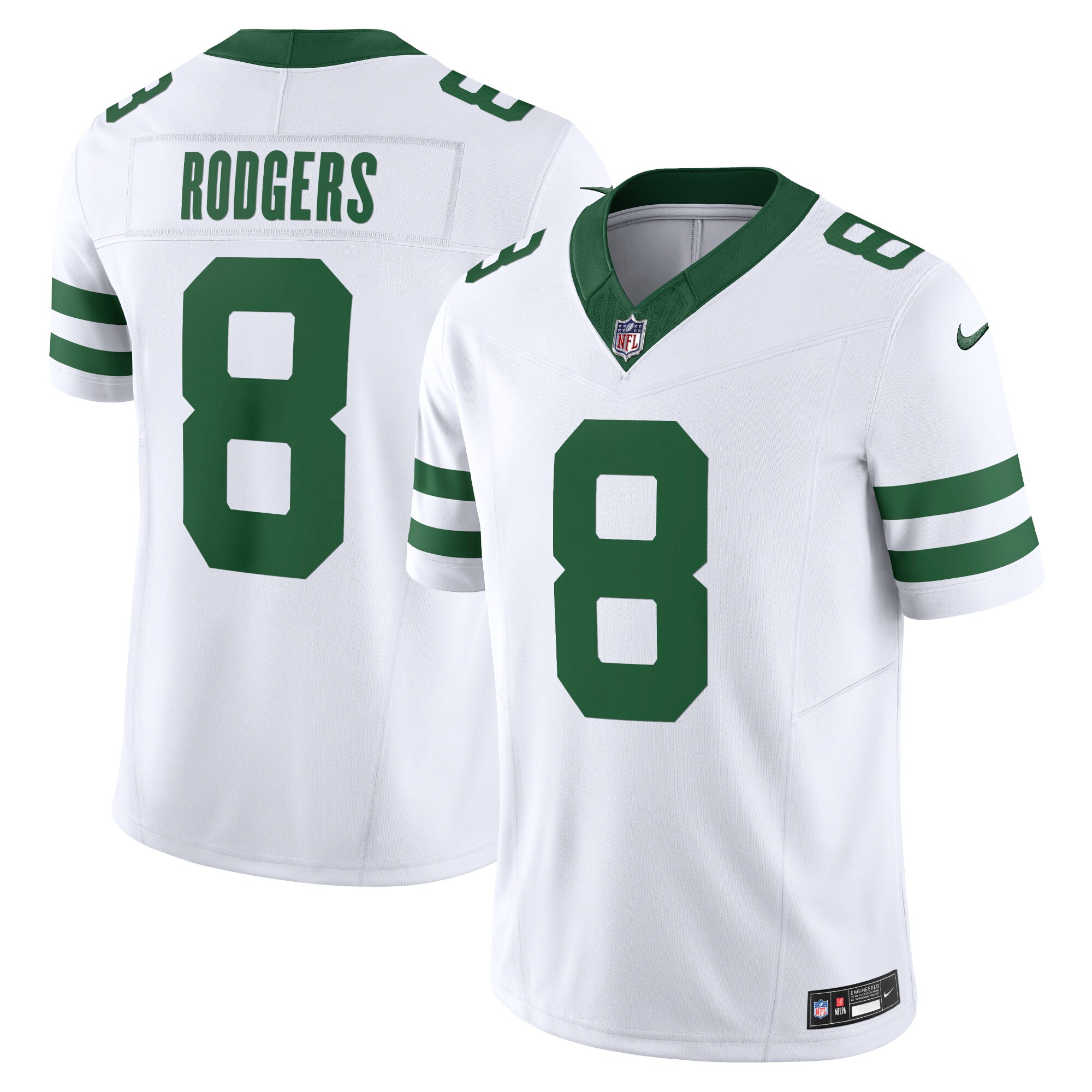 Aaron Rodgers New York Jets Vapor F.U.S.E. Limited Jersey - Legacy White - myjerseyhub