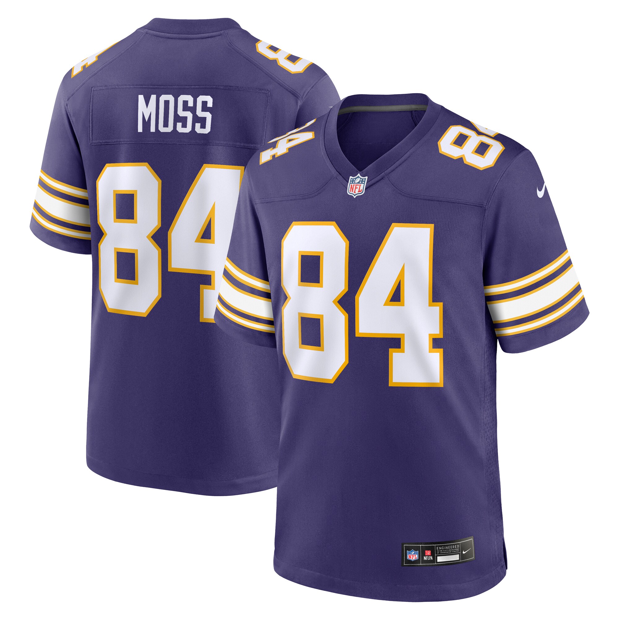 Randy Moss Minnesota Vikings Classic Retired Player Game Jersey - Purple - myjerseyhub