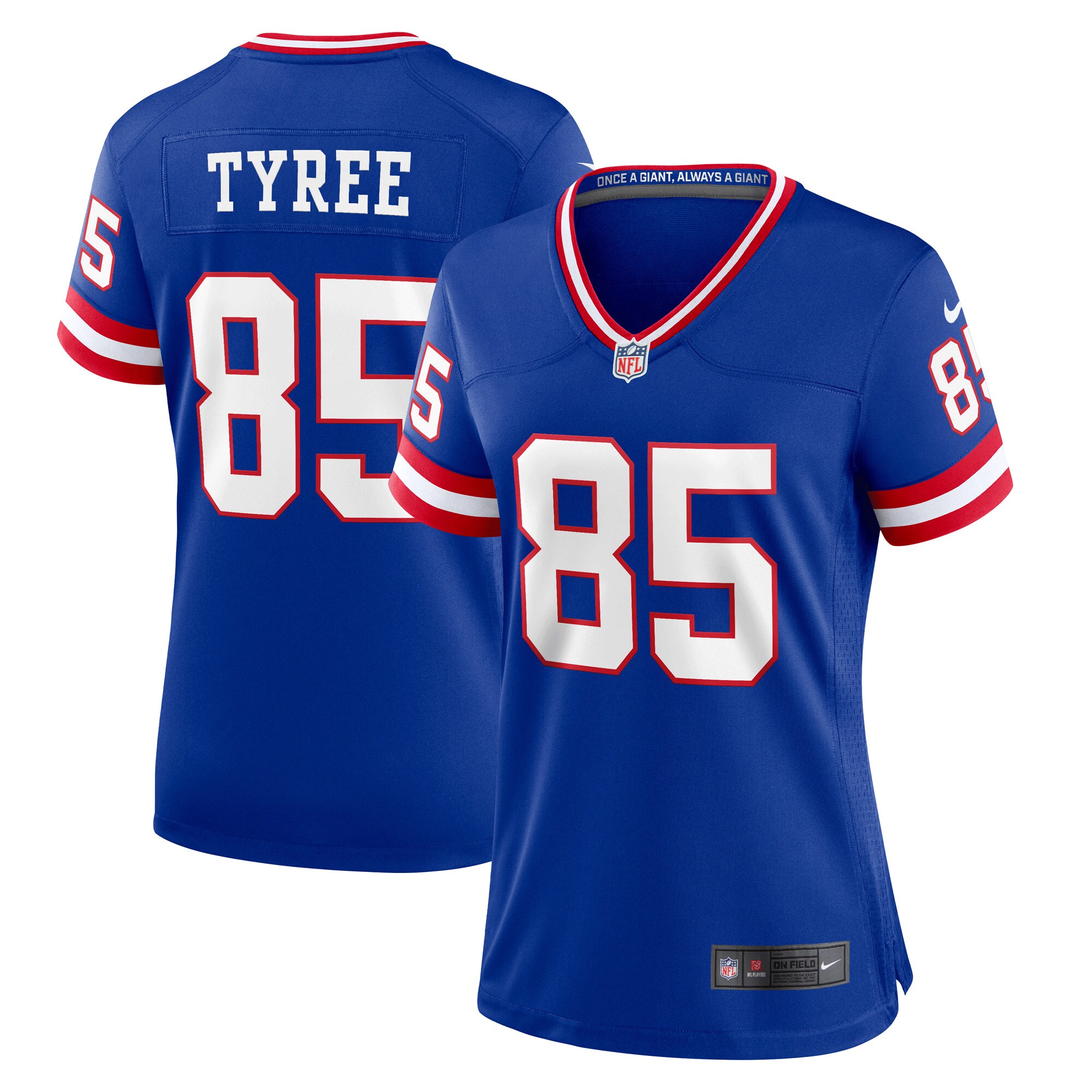 David Tyree New York Giants Women's Classic Retired Player Game Jersey - Royal - myjerseyhub