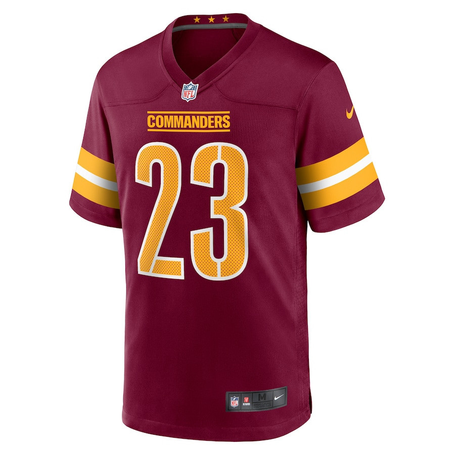 Chris Rodriguez Jr. 23 Washington Commanders Men Game Jersey - Burgundy - myjerseyhub