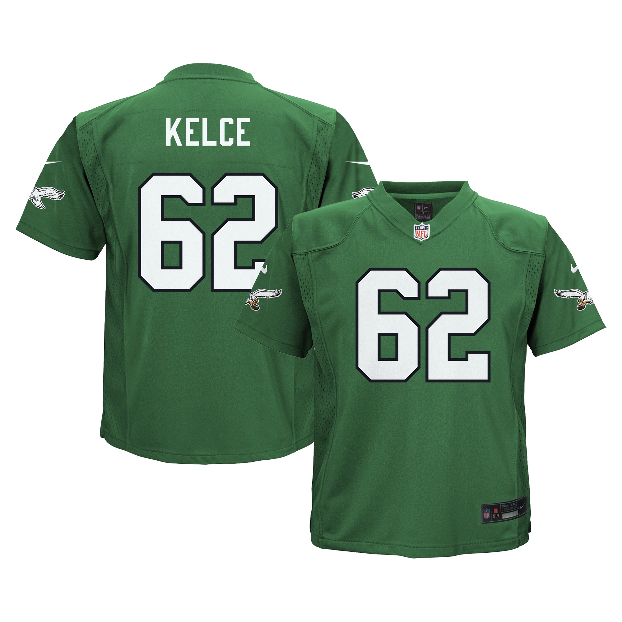 Jason Kelce Philadelphia Eagles Infant Alternate Game Jersey - Kelly Green - myjerseyhub