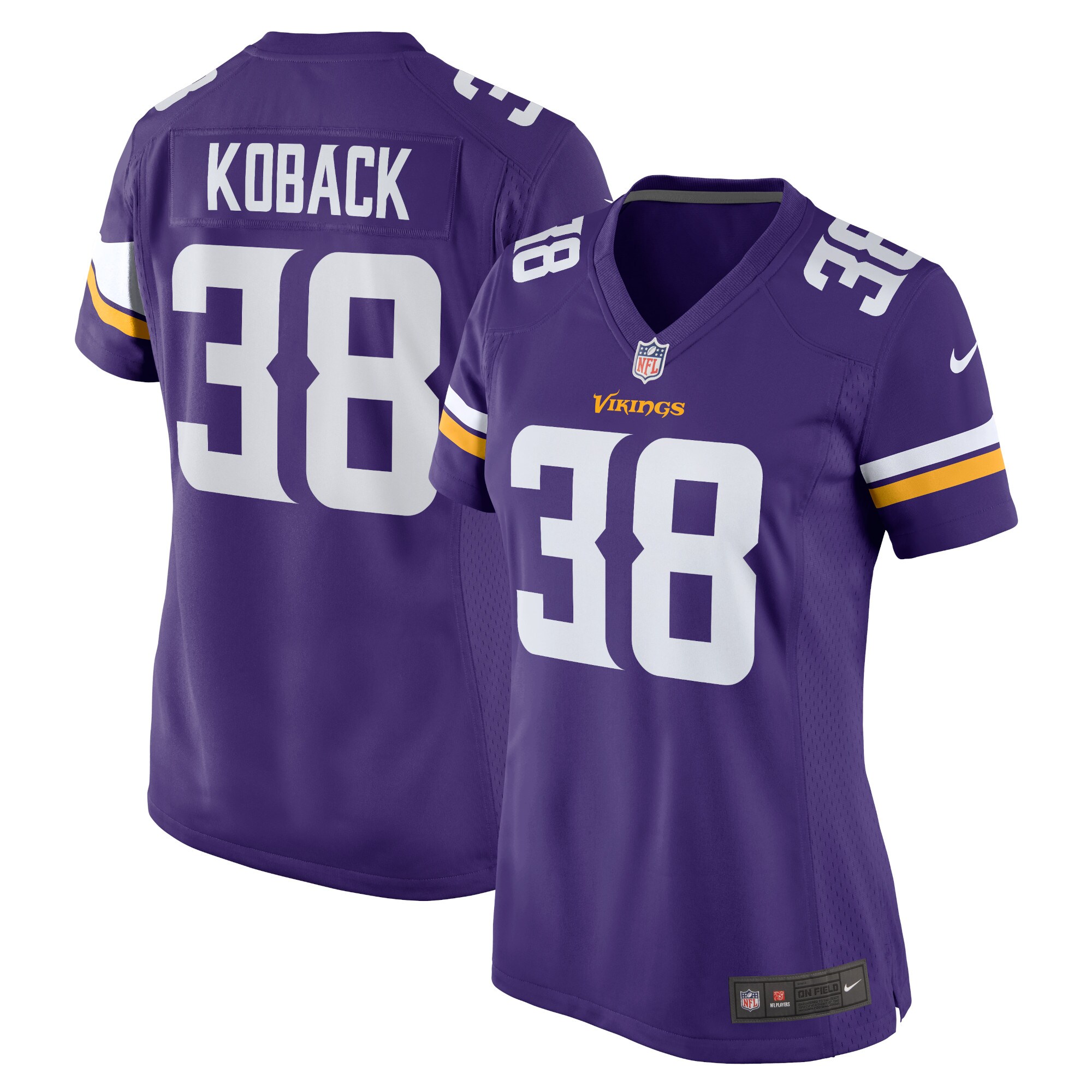 Bryant Koback Minnesota Vikings Women's Home Game Player Jersey - Purple - myjerseyhub