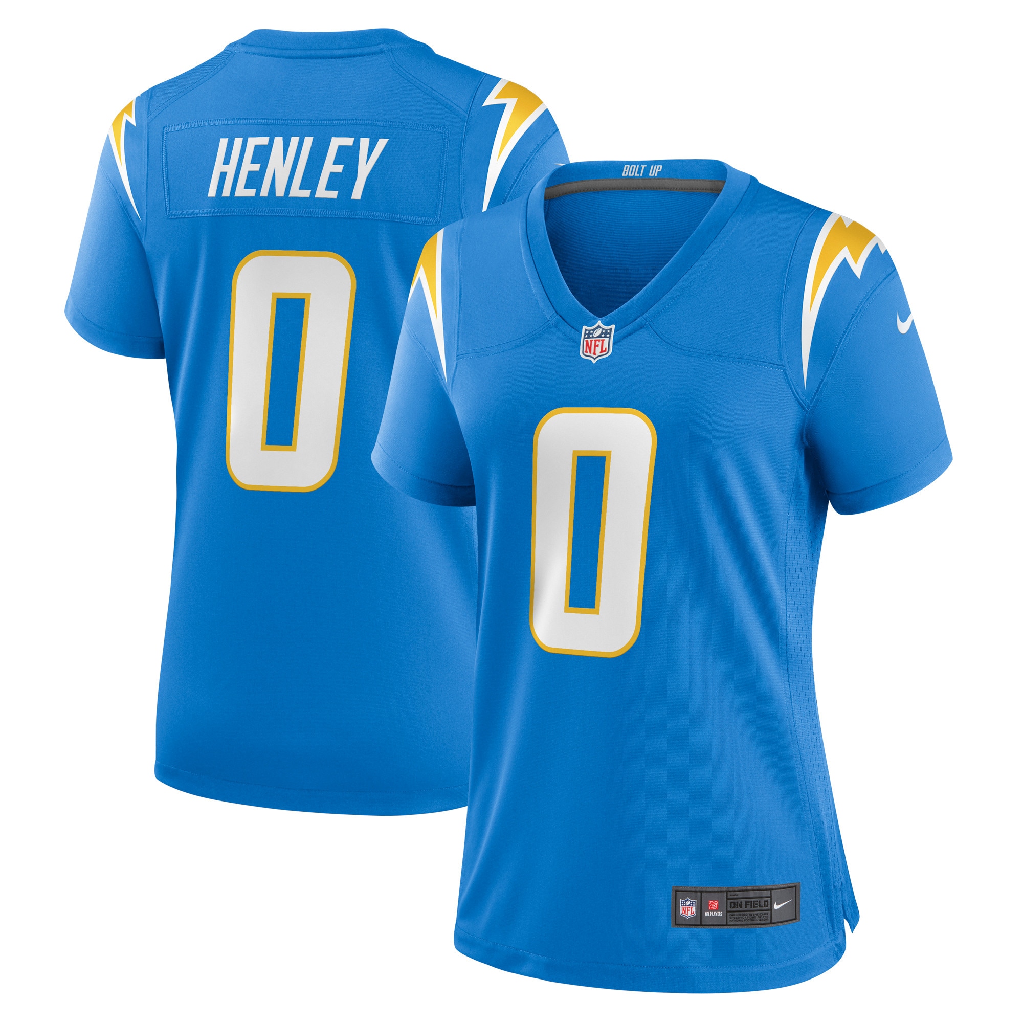 Daiyan Henley Los Angeles Chargers Women's Team Game Jersey - Powder Blue - myjerseyhub