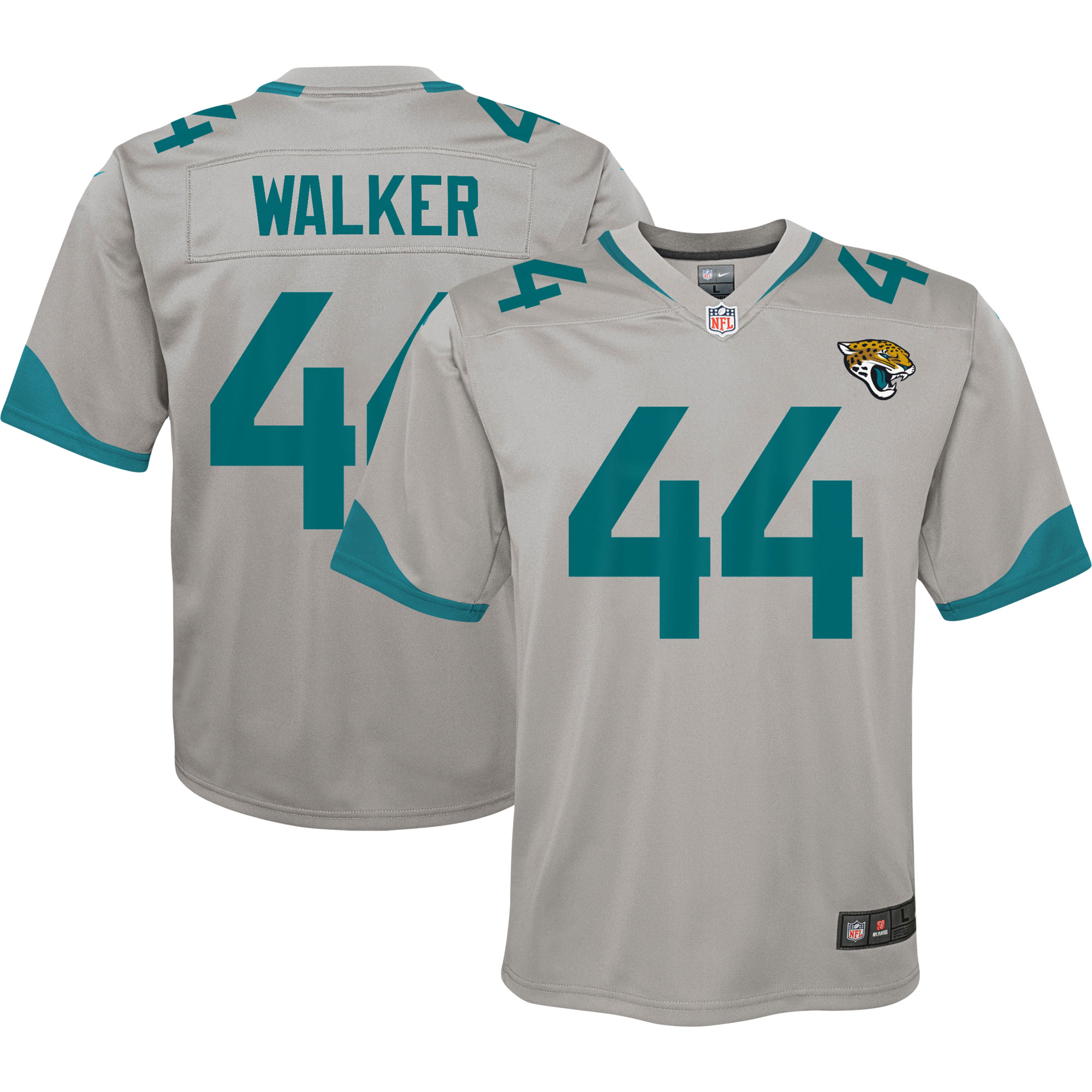 Travon Walker Jacksonville Jaguars Youth Inverted Game Jersey - Silver - myjerseyhub