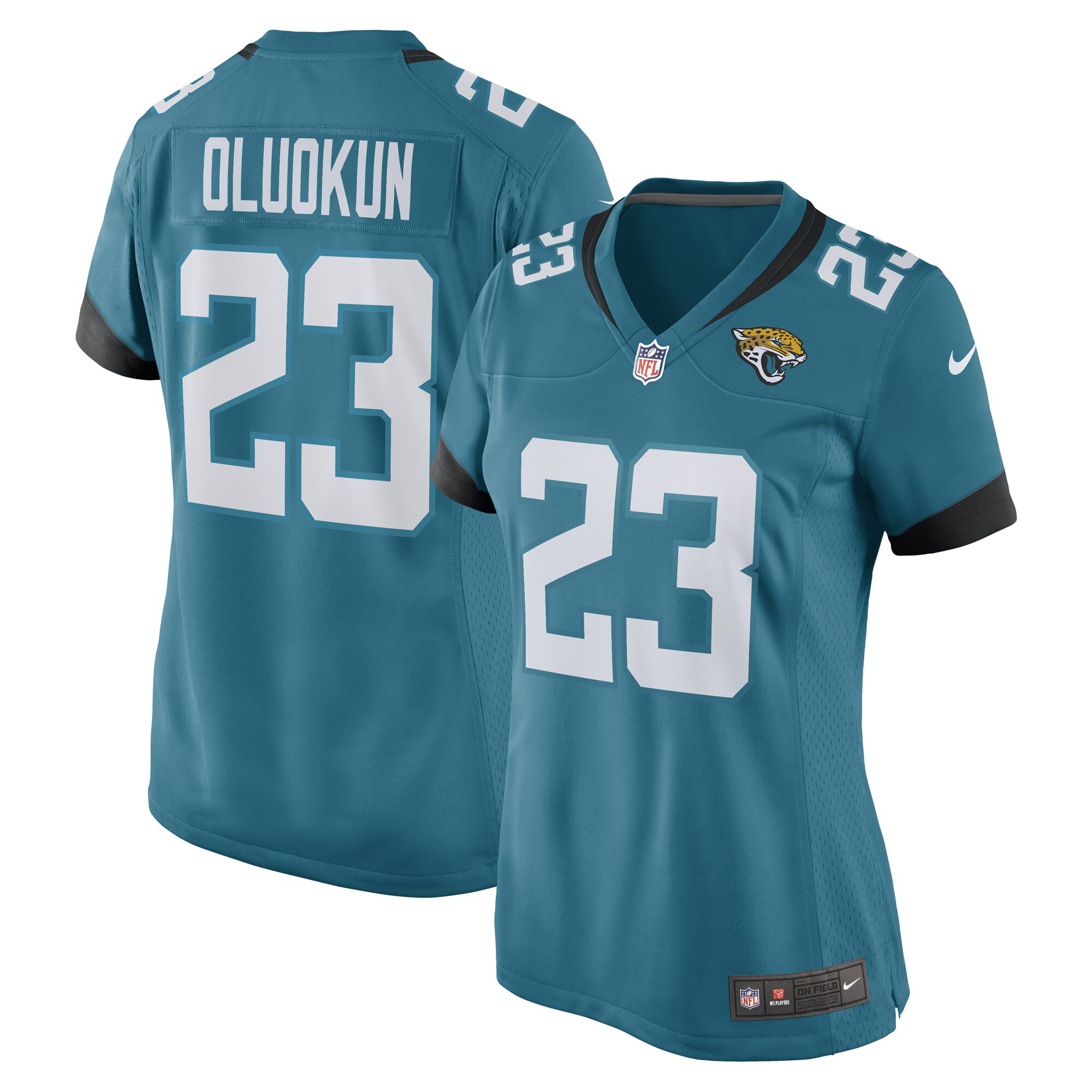 Foyesade Oluokun Jacksonville Jaguars Women's Game Player Jersey - Teal - myjerseyhub