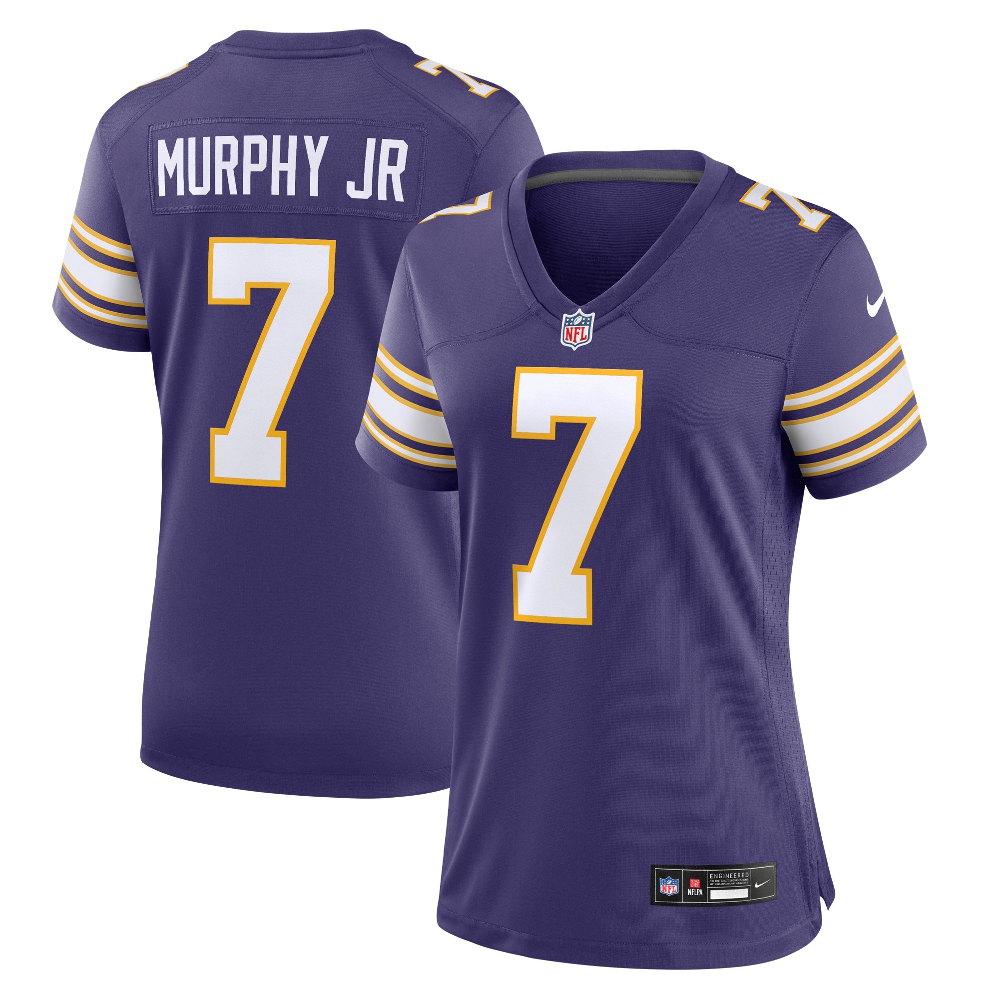 Byron Murphy Jr. Minnesota Vikings Women's Classic Player Game Jersey - Purple - myjerseyhub