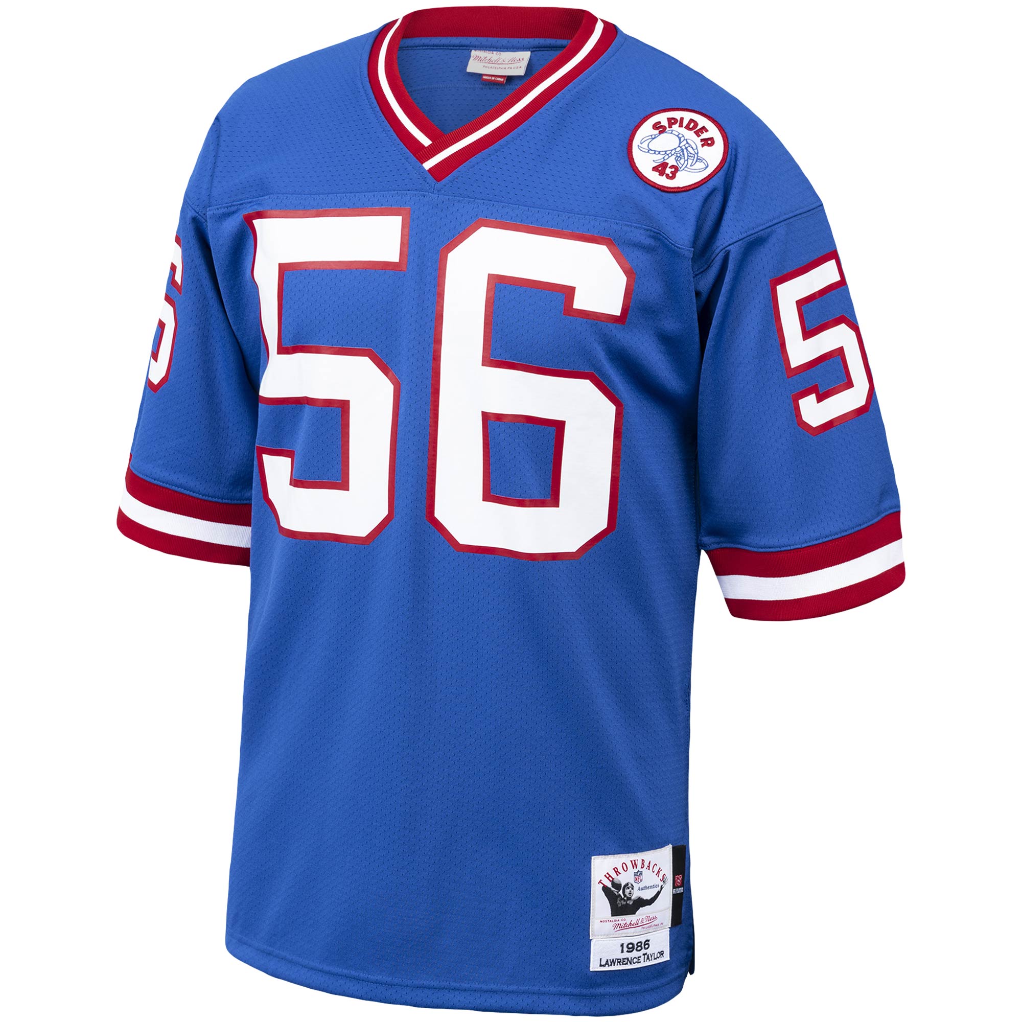Lawrence Taylor New York Giants 1986 Mitchell & Ness Authentic Throwback Retired Player Jersey - Royal - myjerseyhub