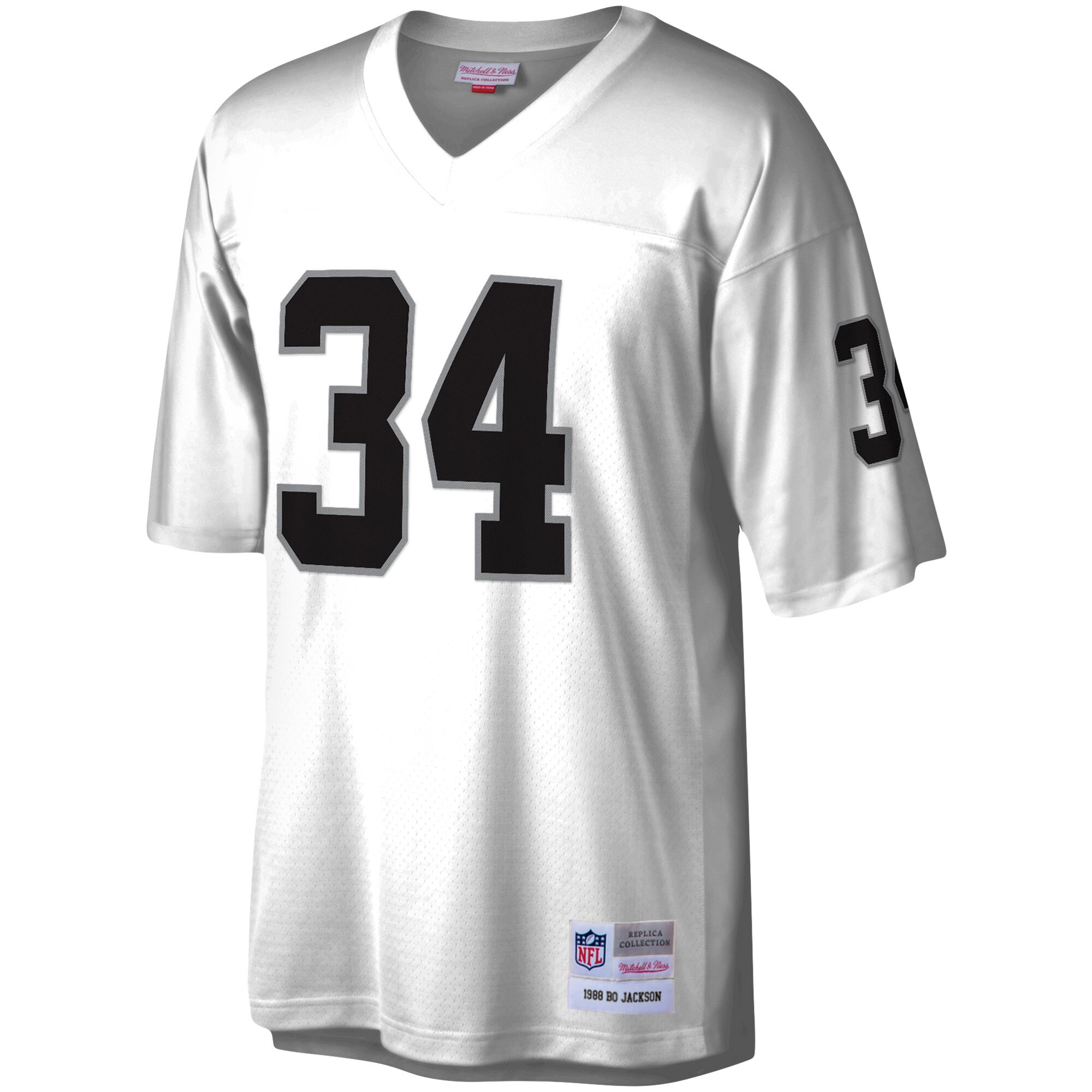 Bo Jackson Las Vegas Raiders Mitchell & Ness Legacy Replica Jersey - White - myjerseyhub