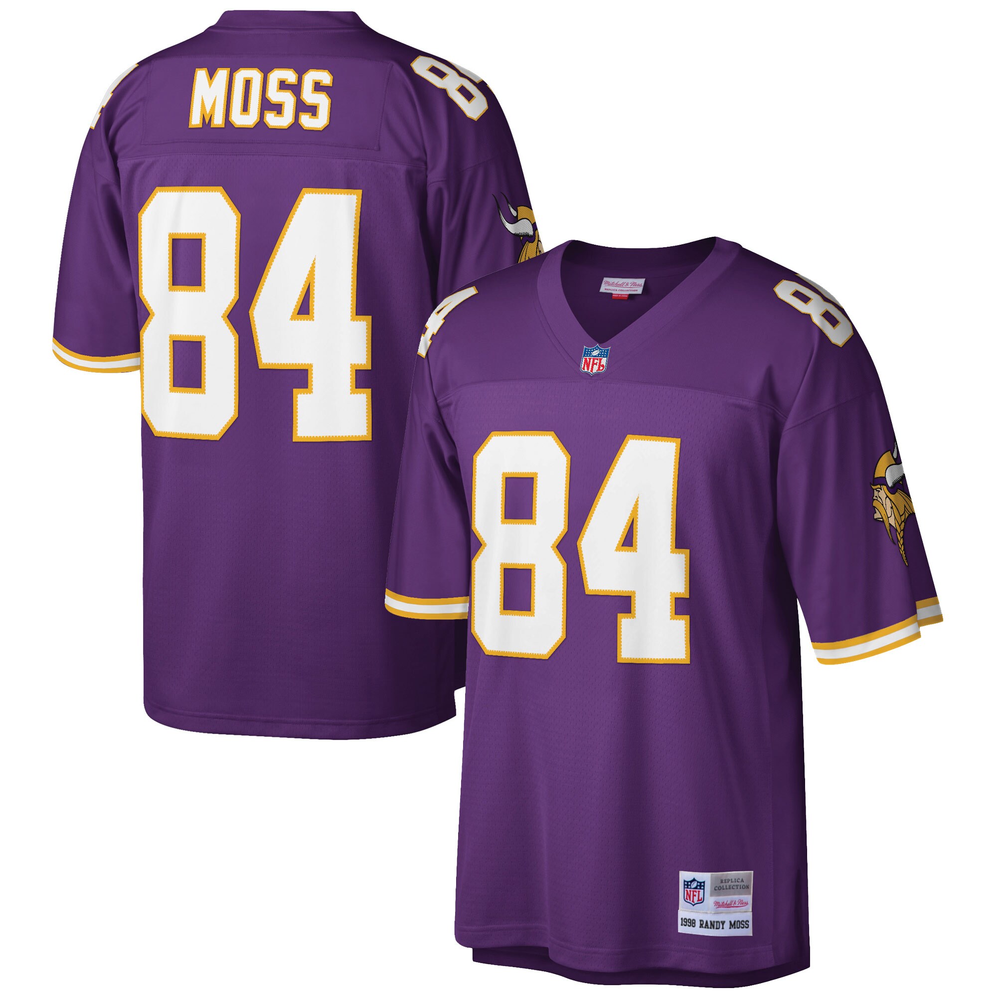 Randy Moss Minnesota Vikings Mitchell & Ness Retired Player Legacy Replica Jersey - Purple - myjerseyhub