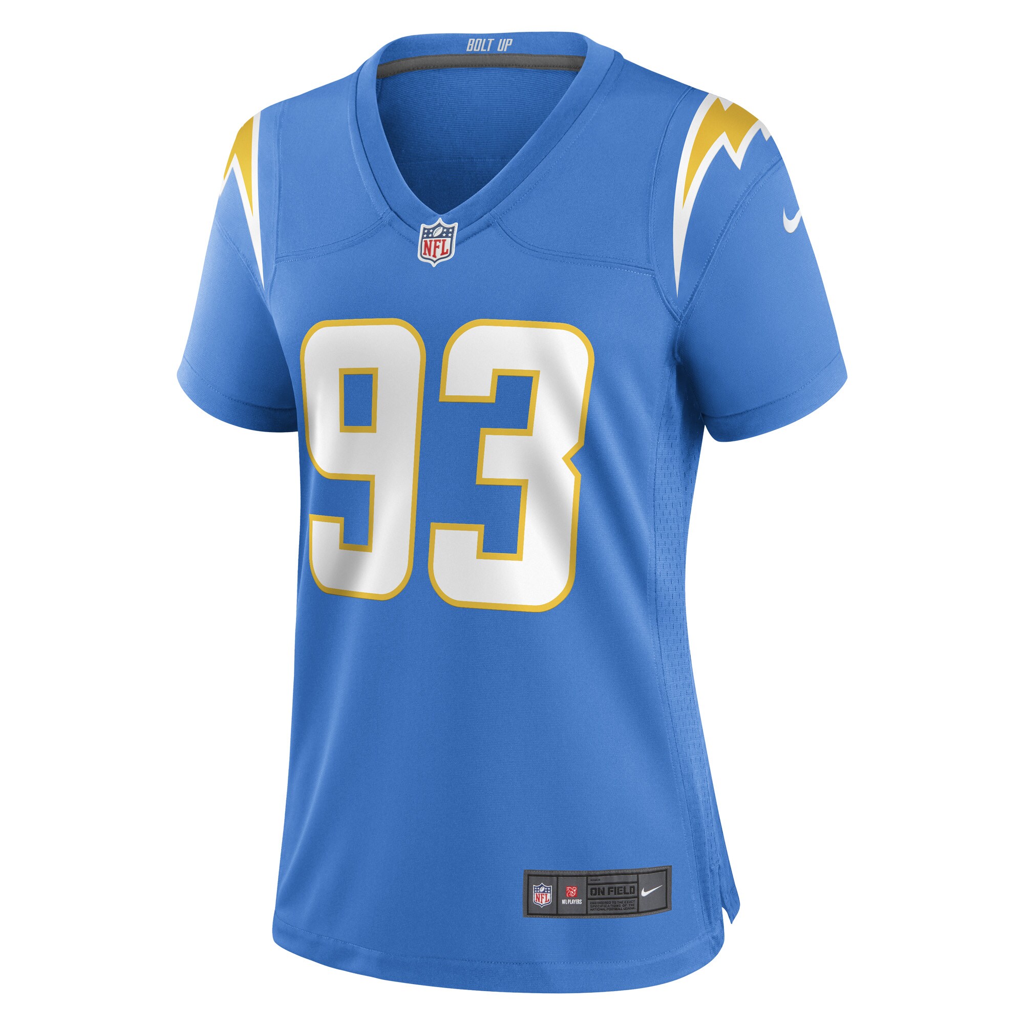 Otito Ogbonnia Los Angeles Chargers Women's Game Player Jersey - Powder Blue - myjerseyhub