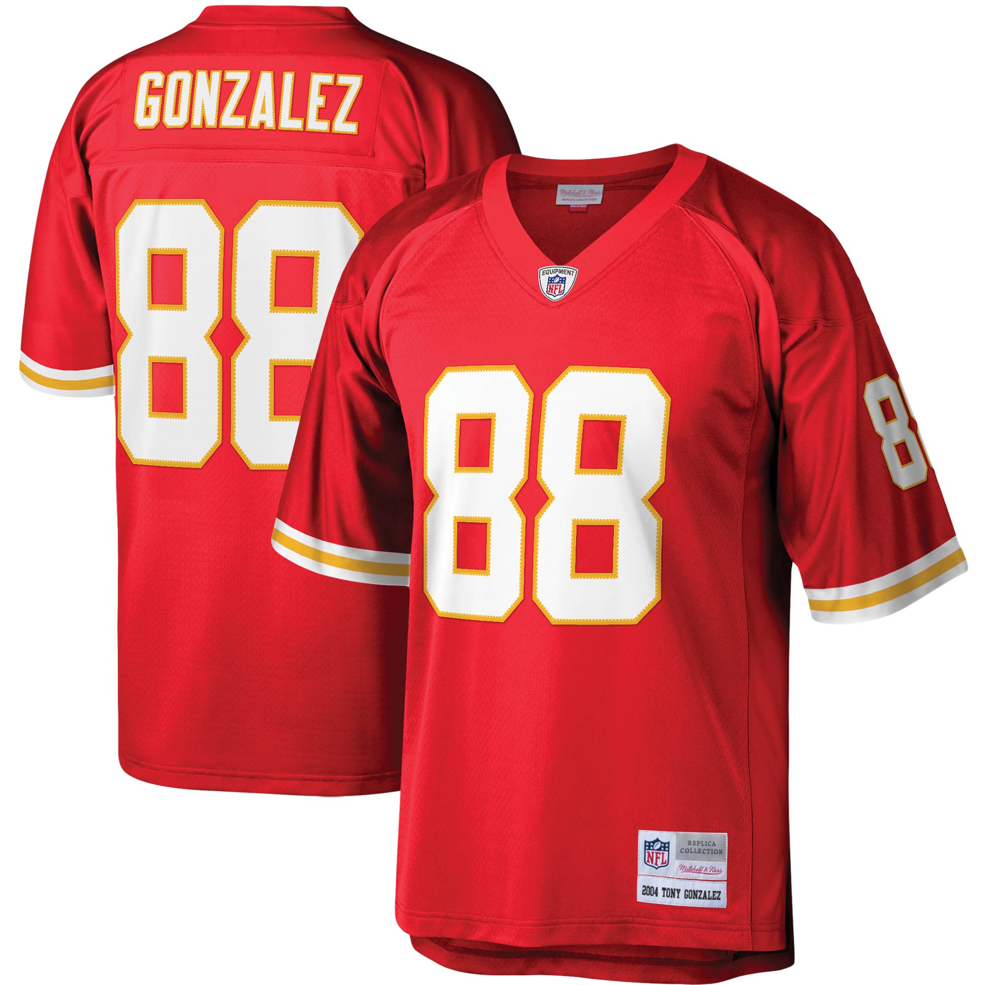 Tony Gonzalez Kansas City Chiefs Mitchell & Ness Legacy Replica Jersey - Red - myjerseyhub