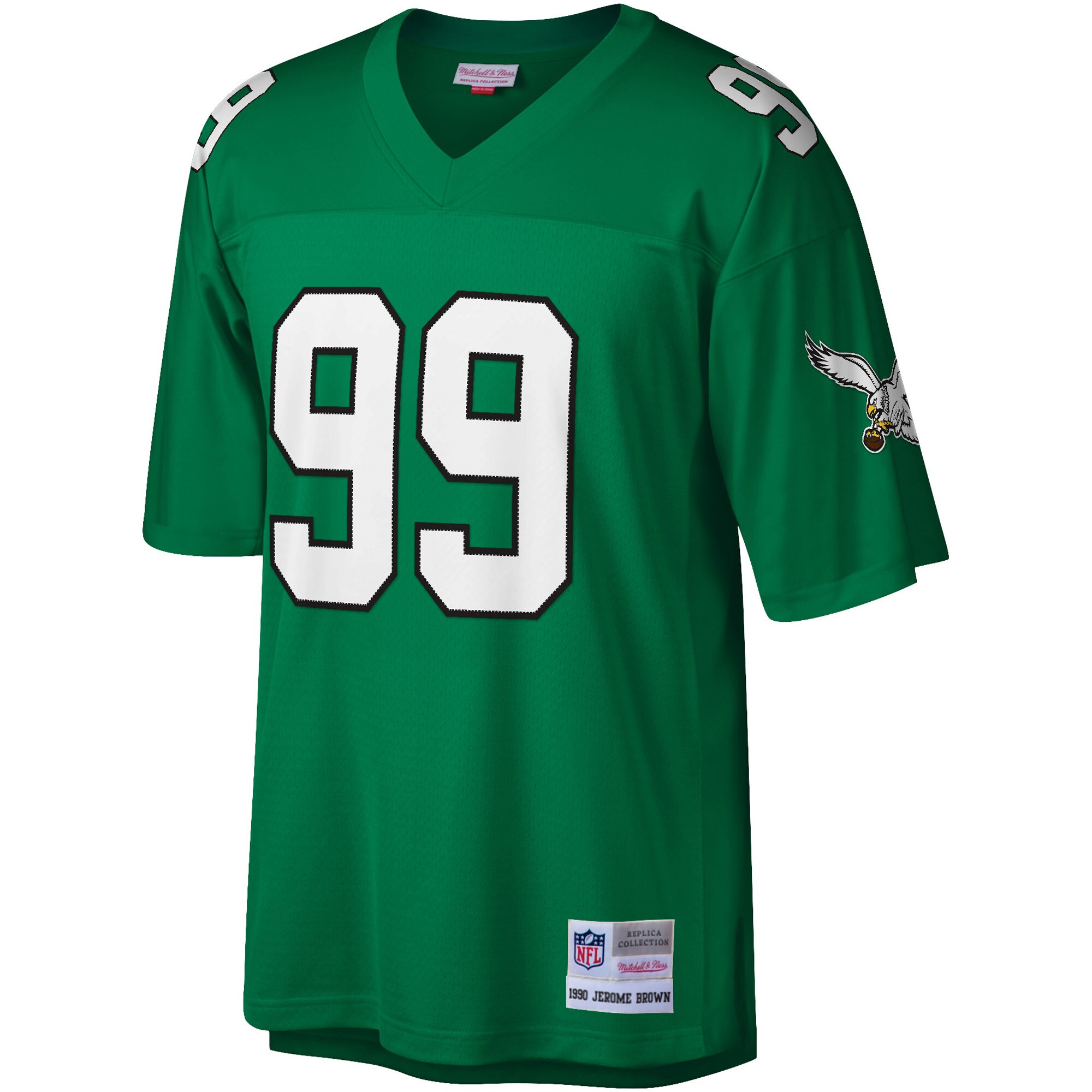 Jerome Brown Philadelphia Eagles Mitchell & Ness Legacy Replica Jersey - Kelly Green - myjerseyhub