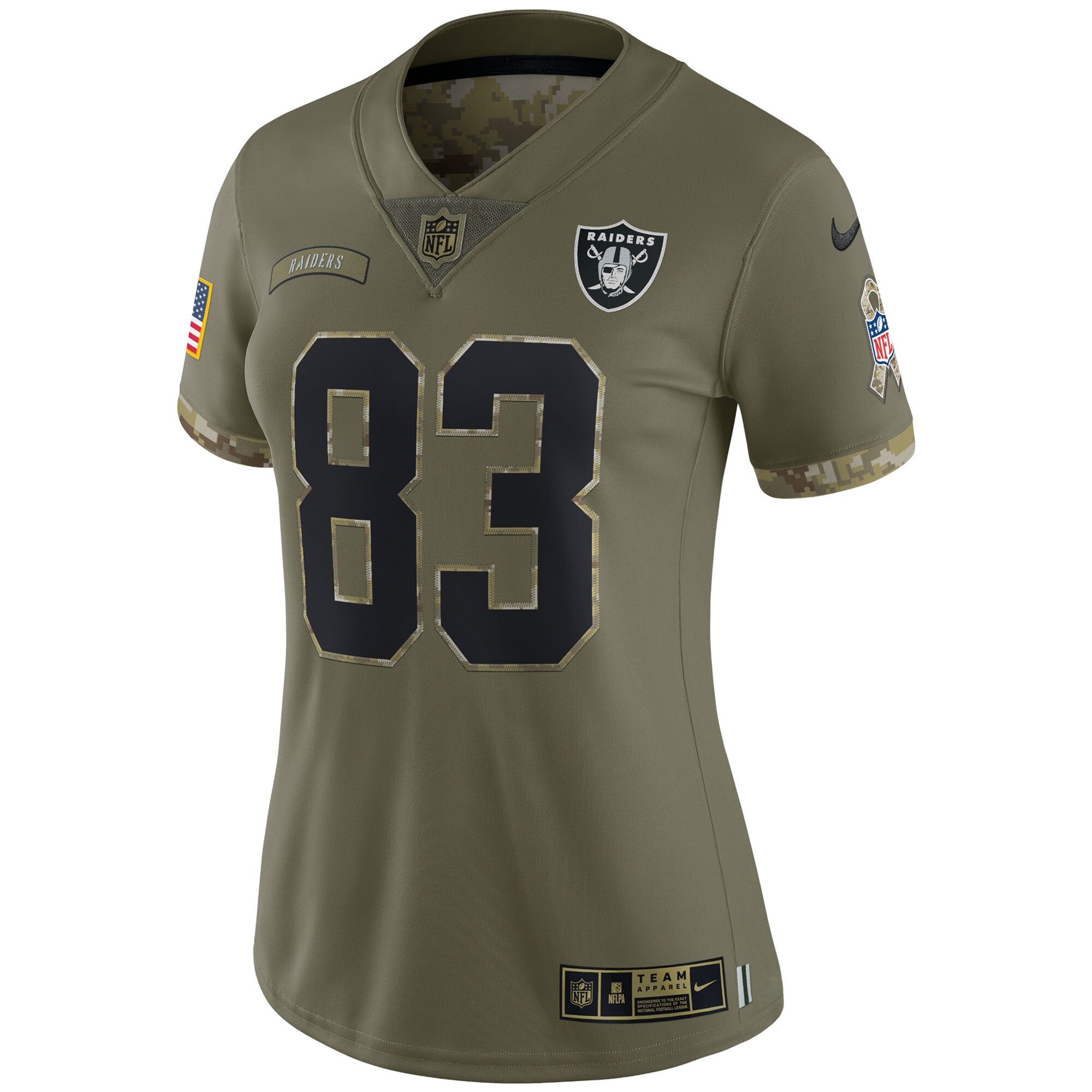 Darren Waller Las Vegas Raiders Women's 2022 Salute To Service Limited Jersey - Olive - myjerseyhub