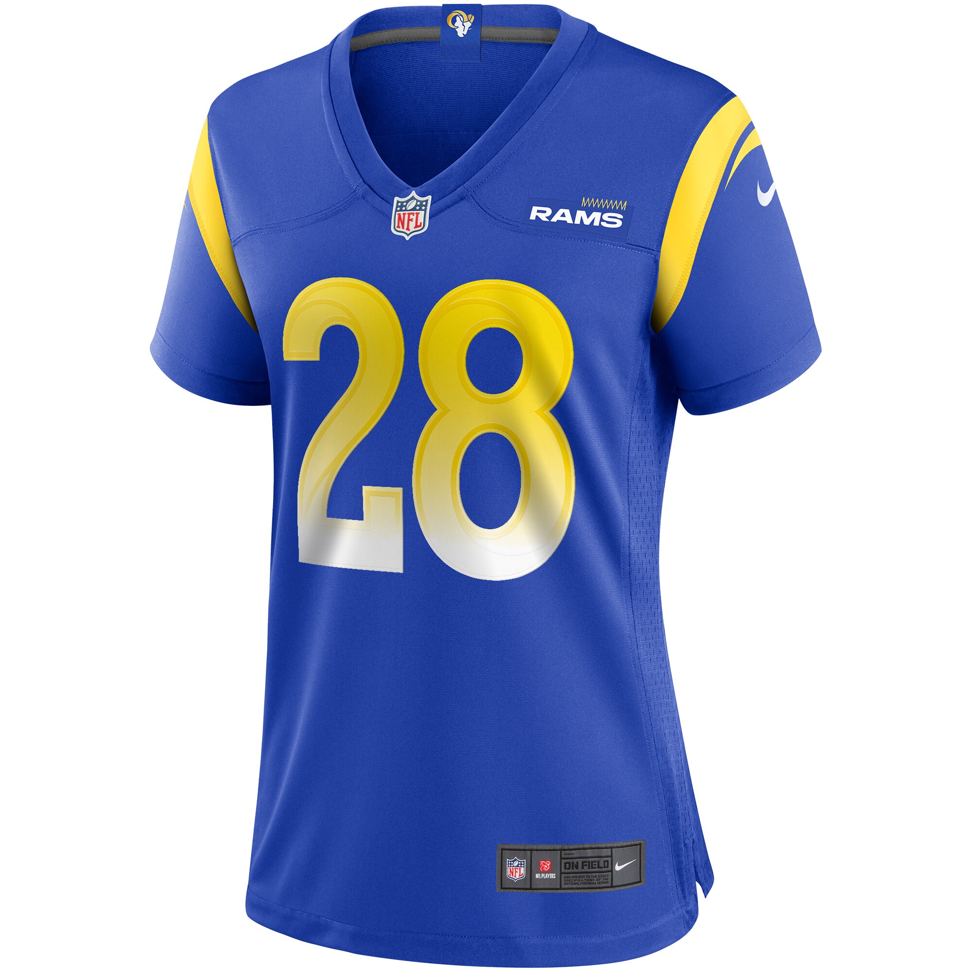 Marshall Faulk Los Angeles Rams Women's Game Retired Player Jersey - Royal - myjerseyhub