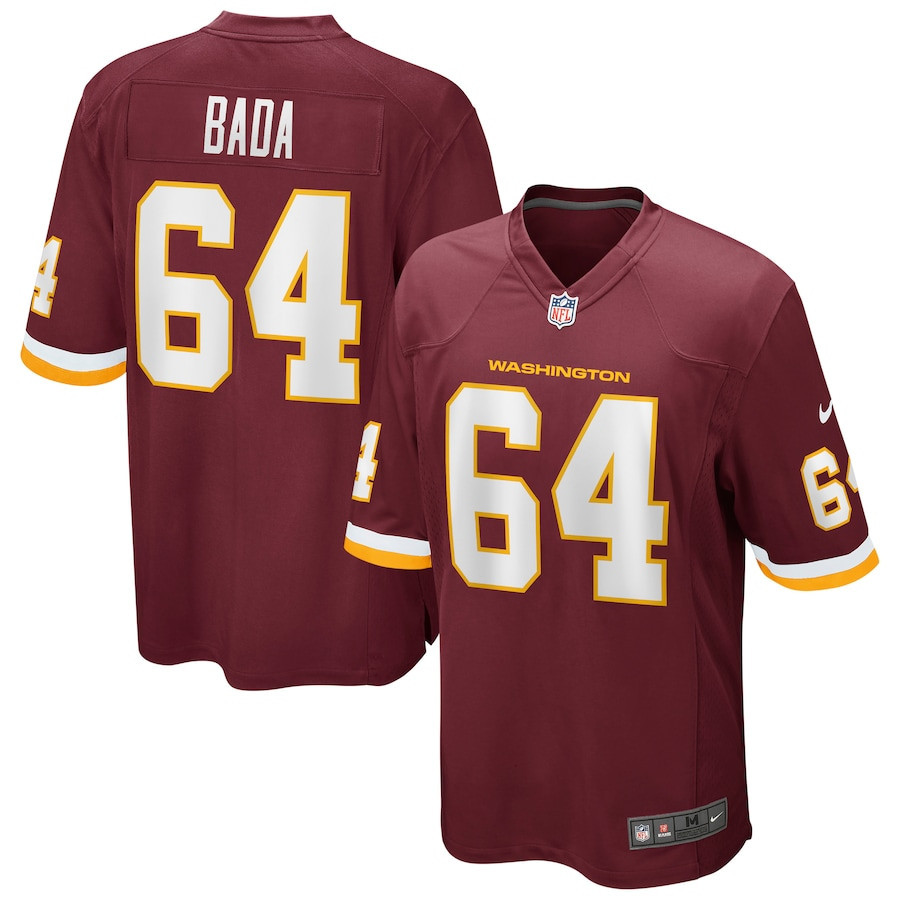 David Bada 64 Washington Commanders Football Team Men Game Jersey - Burgundy - myjerseyhub