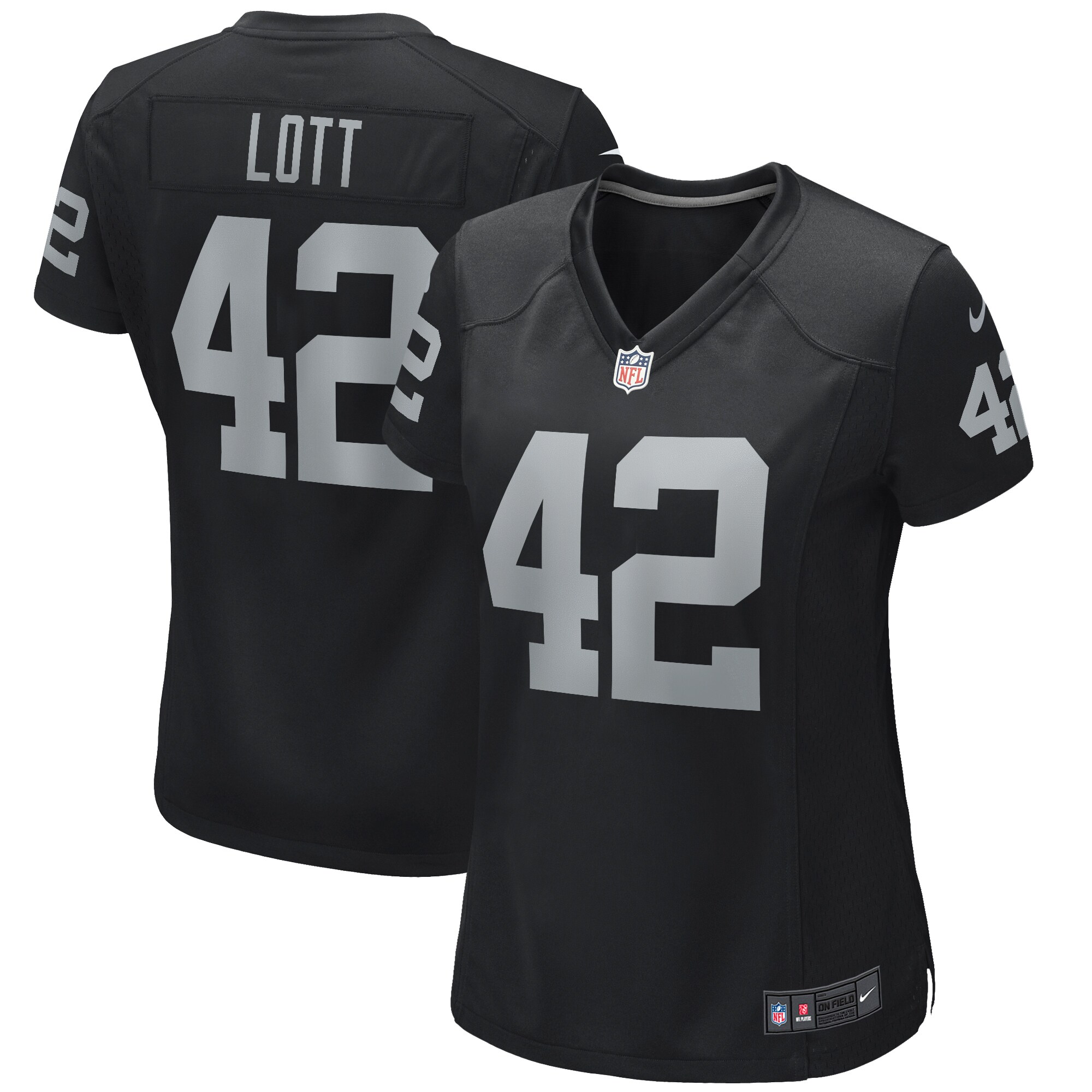 Ronnie Lott Las Vegas Raiders Women's Game Retired Player Jersey - Black - myjerseyhub