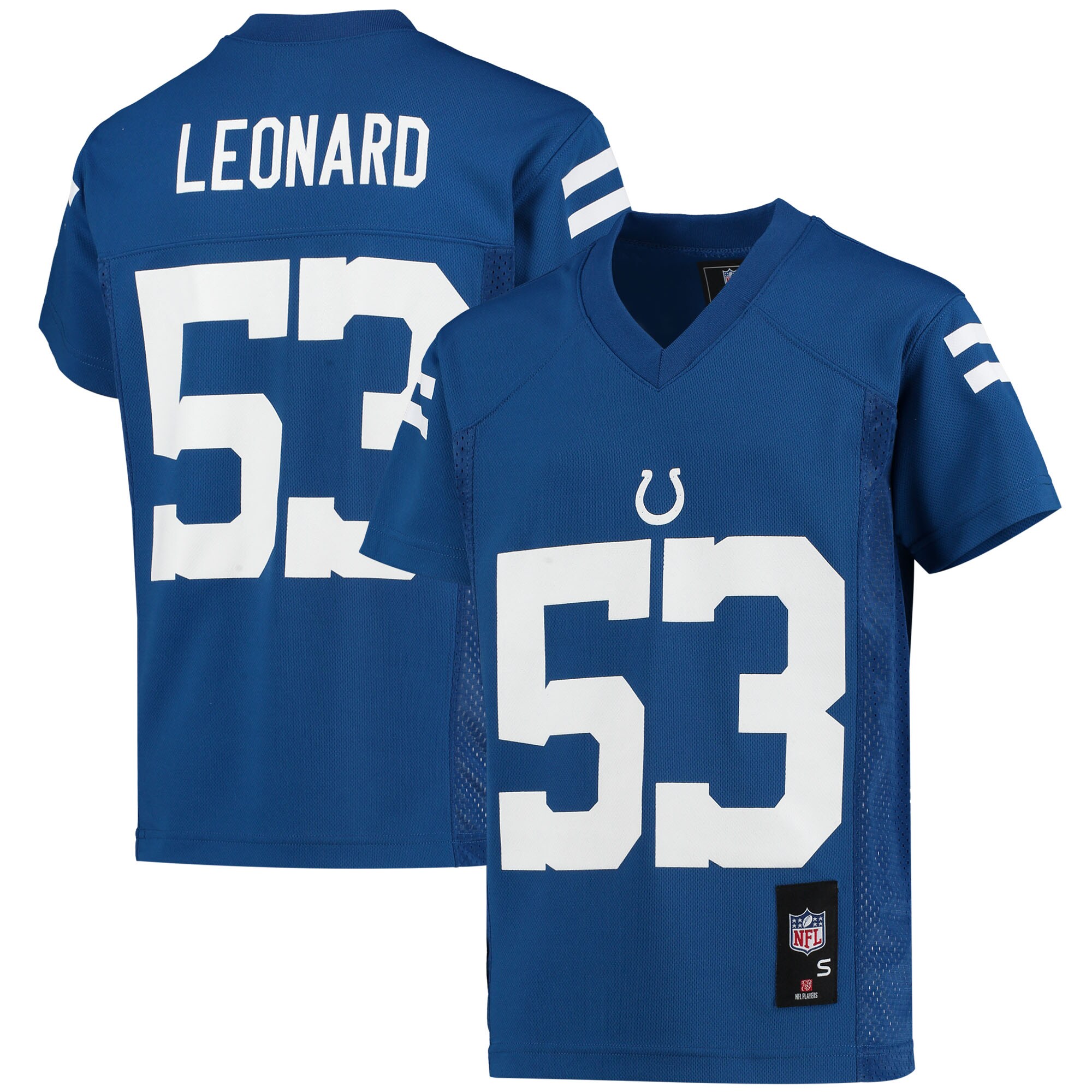 Shaquille Leonard Indianapolis Colts Youth Replica Player Jersey - Royal - myjerseyhub